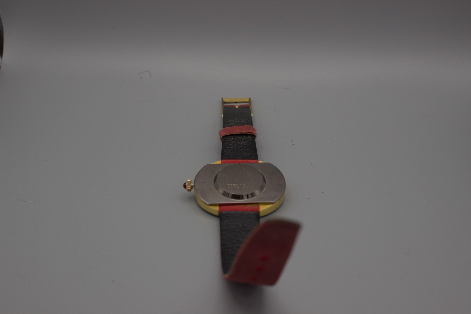 Sheffield Swiss Made M-1 Oval 38mm Red Dial Manual Wind Running Vintage