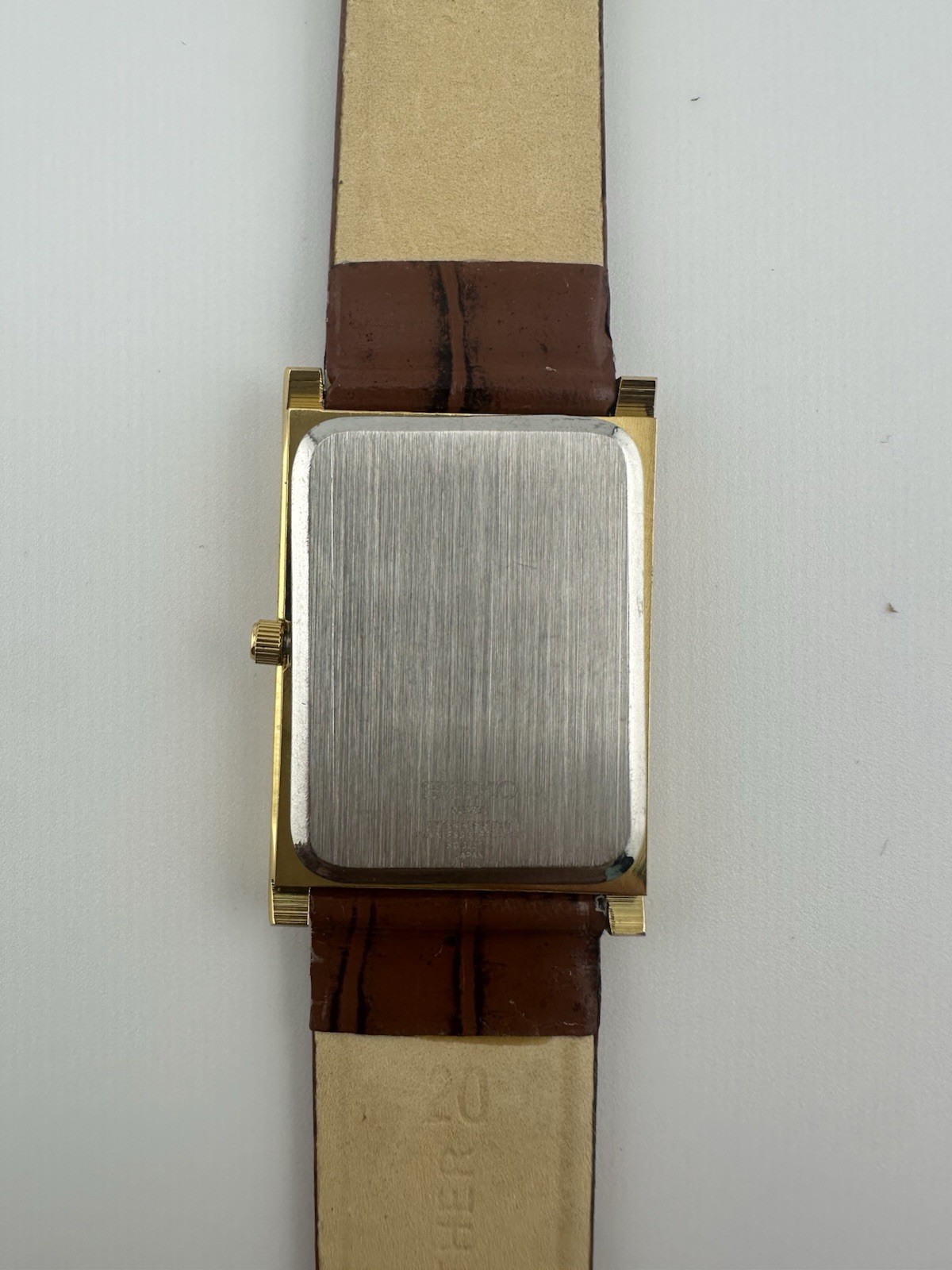 GOLD DIAL-Vintage Seiko Slim Quartz Men’s Wrist Watch