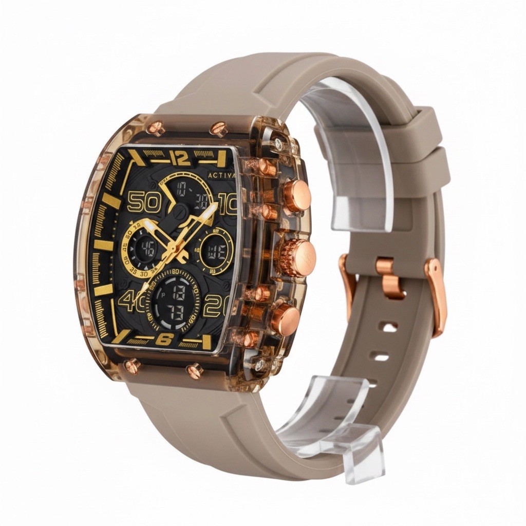 Activa X Invicta Digital Essentials Men’s Watch -.45mm, Apricot ACW8109-007 New