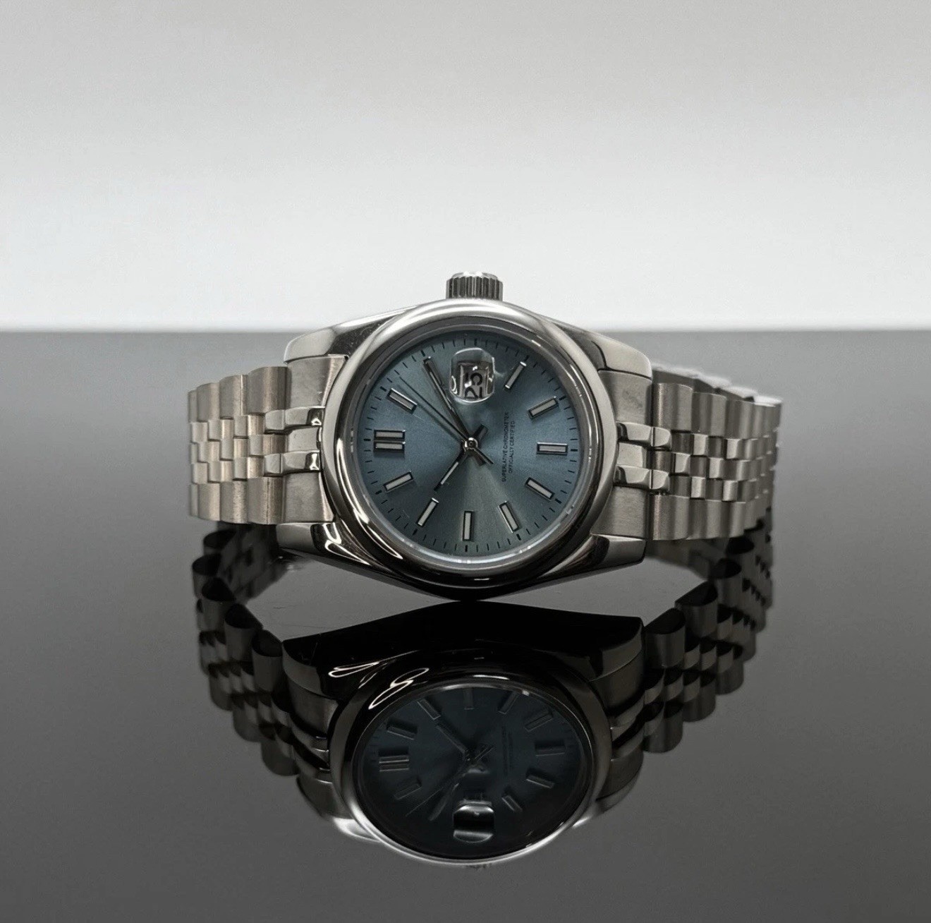 Custom 31mm “Lady DJ” Blue Dial Mod Watch w/ NH05 Automatic