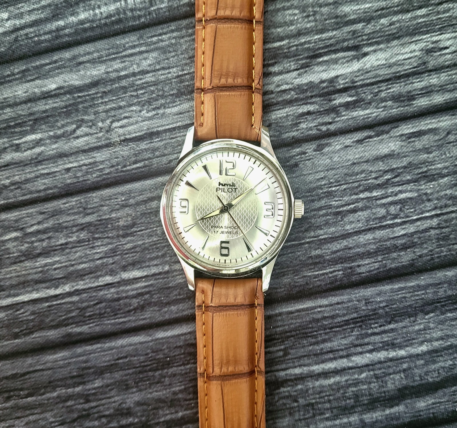 Vintage Clean Hmt Pilot Mechanical 17J Pie Pan Men’s Watch