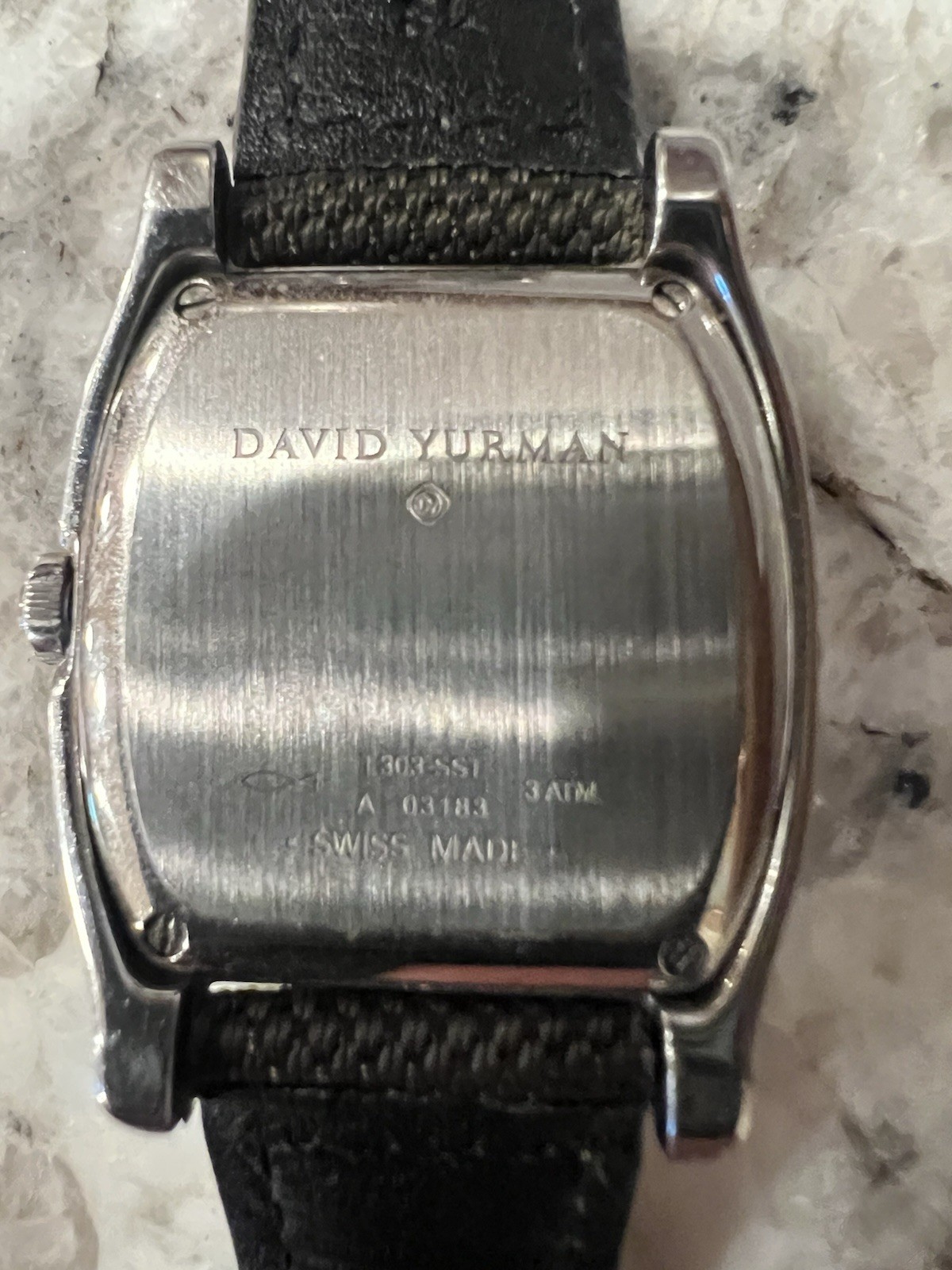 David Yurman Thoroughbred Swiss Quartz Diamond Dial Cushion Watch 30mm 3ATM