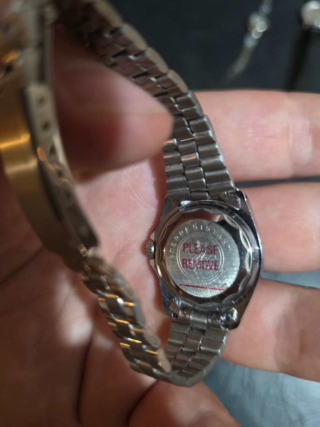 Anchor Quartz 100ft Waterproof Water Resistant Vintage Silver Watch Untested