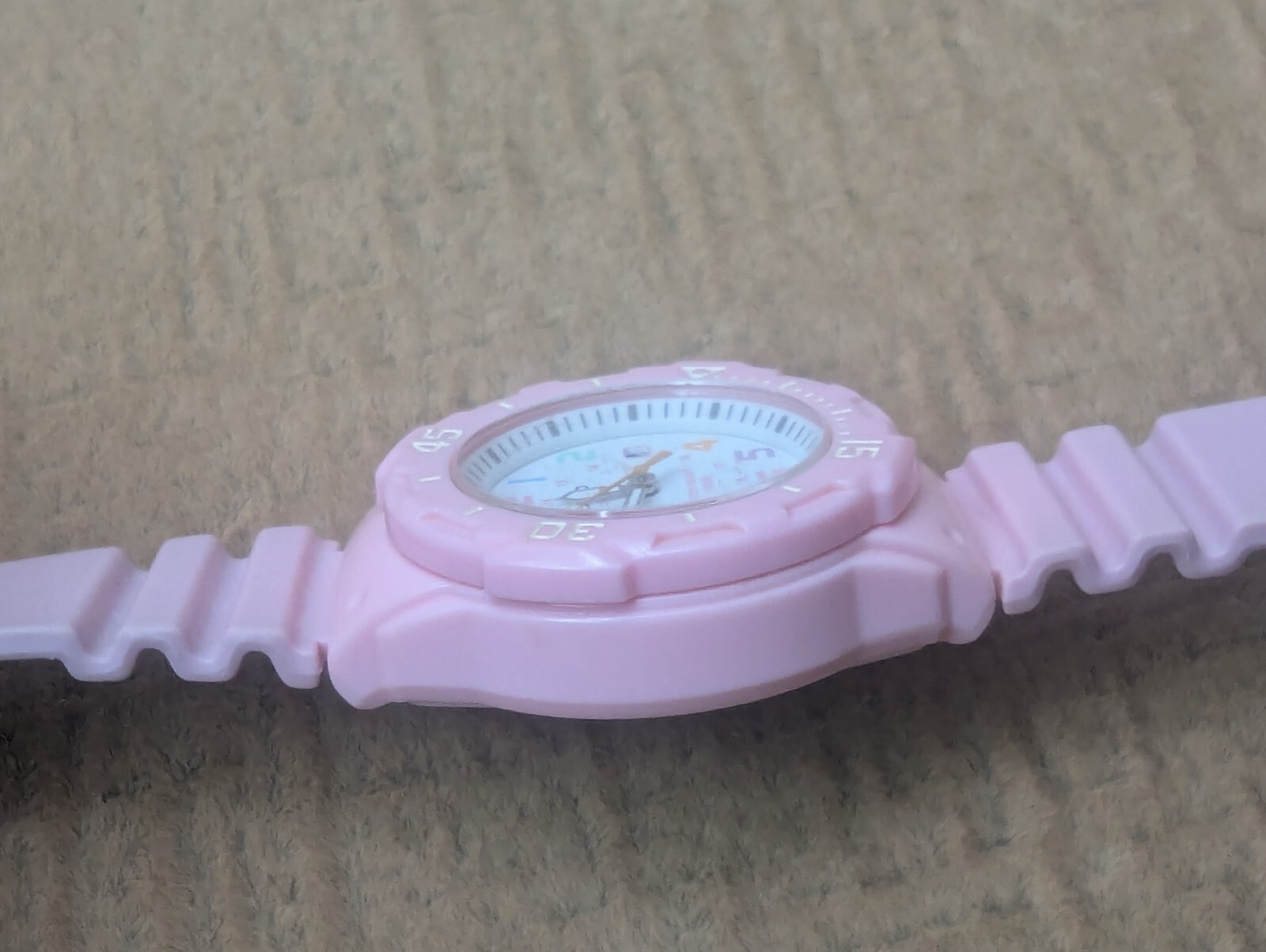 CASIO Ladies Women’s Pink Watch White Multicolor Wristwatch Resin Band LRW-200H