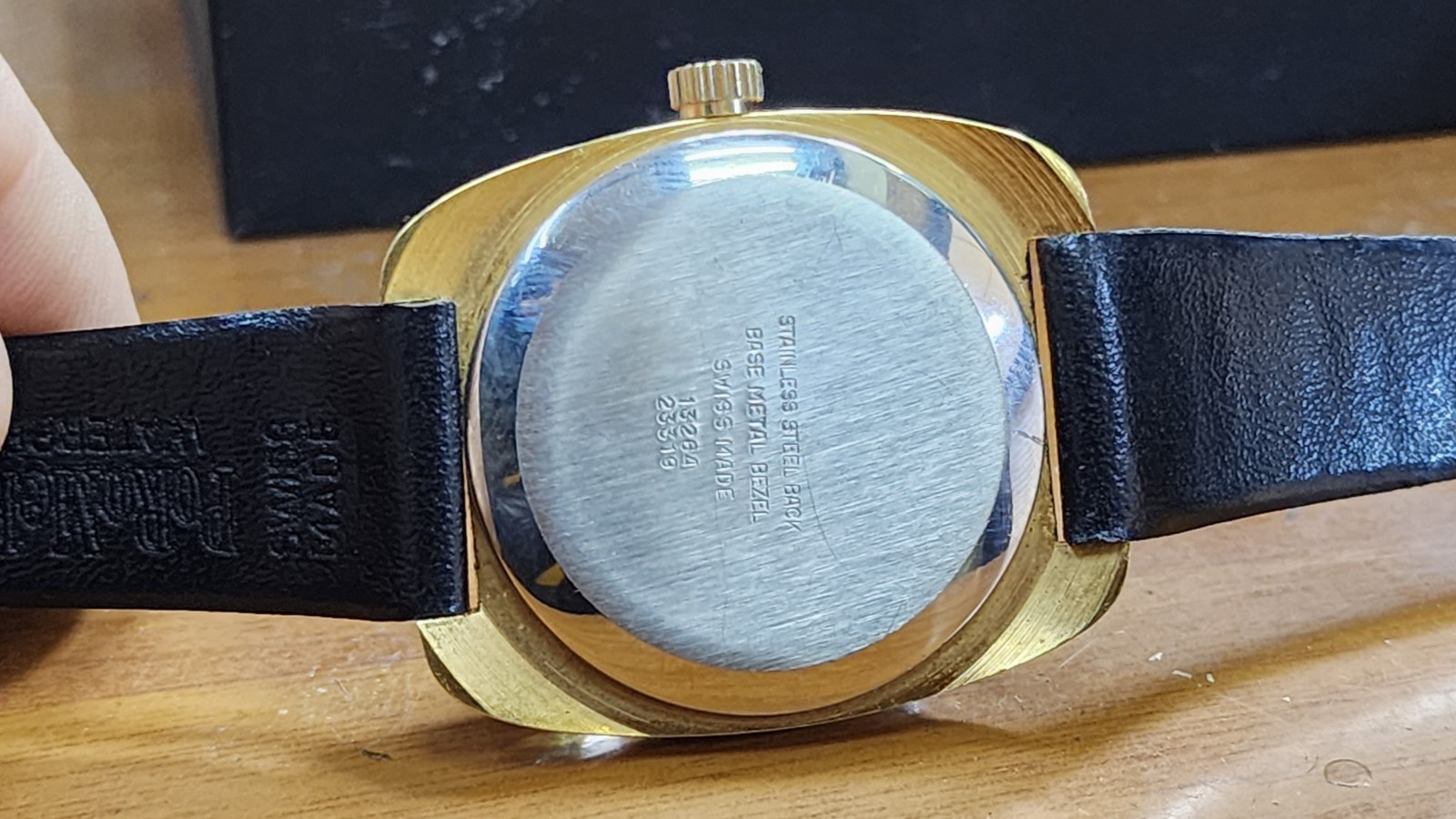 Rare Swiss Mystery Saddam Iraq Logo 35mm Manual Watch