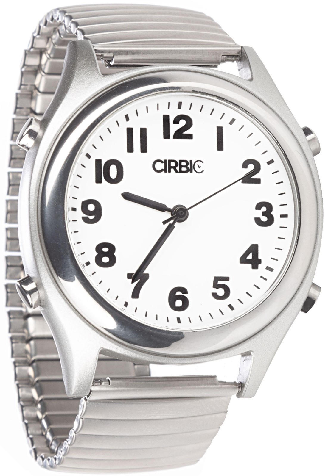 Cirbic English Talking Watch with Large Numbers and Expandable Strap, self-Setti