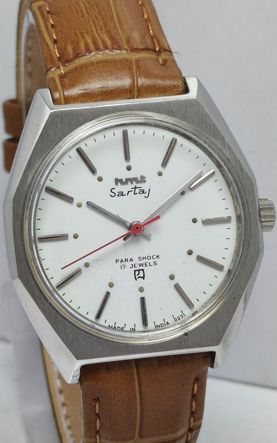 HMT Sartaj 17 Jewels Hand Winding Wrist Watch For Men’s In Working Condition