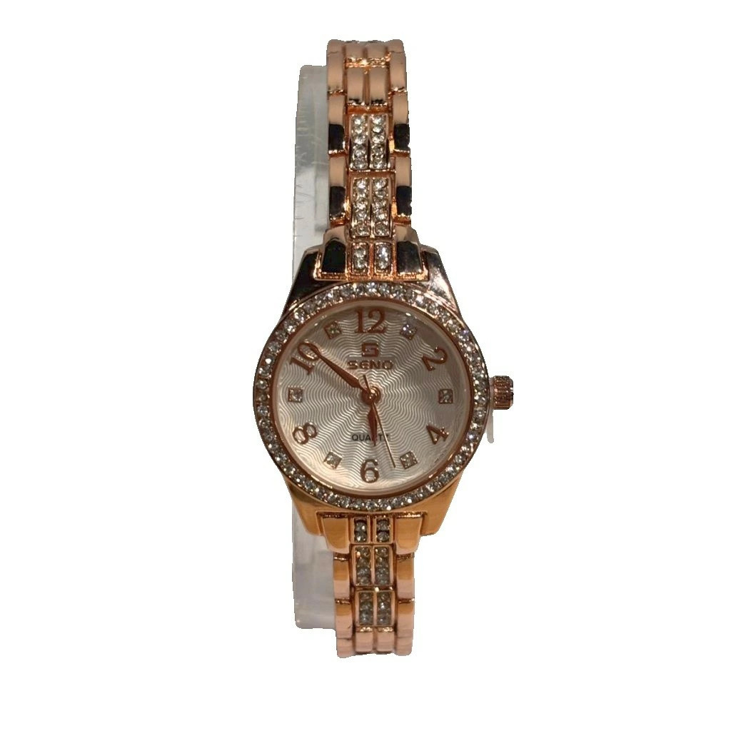 [A1R] Used Seno Quartz Wristwatch Gold Color TA 1665B GY99 Ladies [w7n]