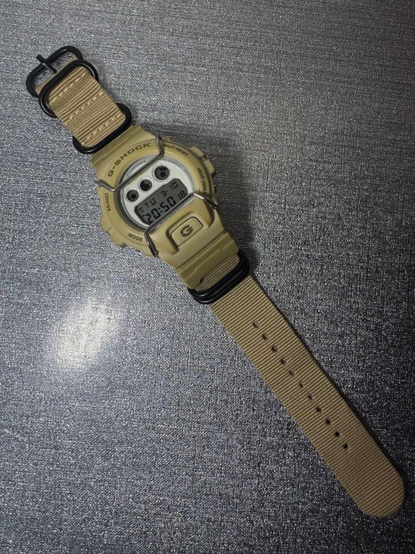 Super rare CASIO G-SHOCK DW-6900 Beige Battery replaced