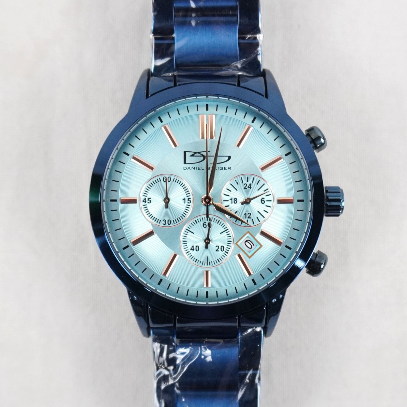 Daniel Steiger Blue Steel Glacier Chronograph 43mm Men’s Watch (W20109361BM)