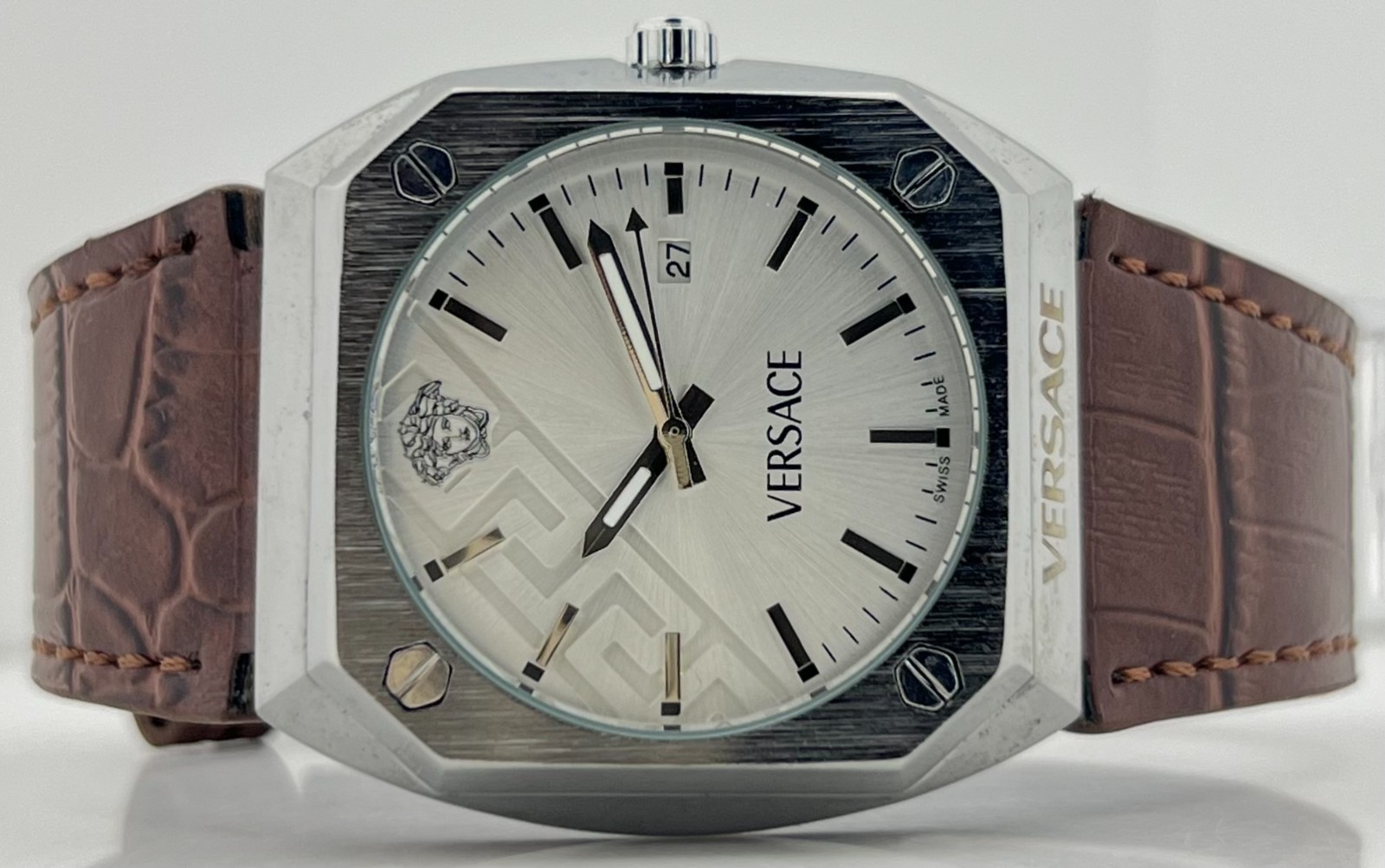 Premium Men’s Versace Antares White Dial Date Working Condition Wristwatch