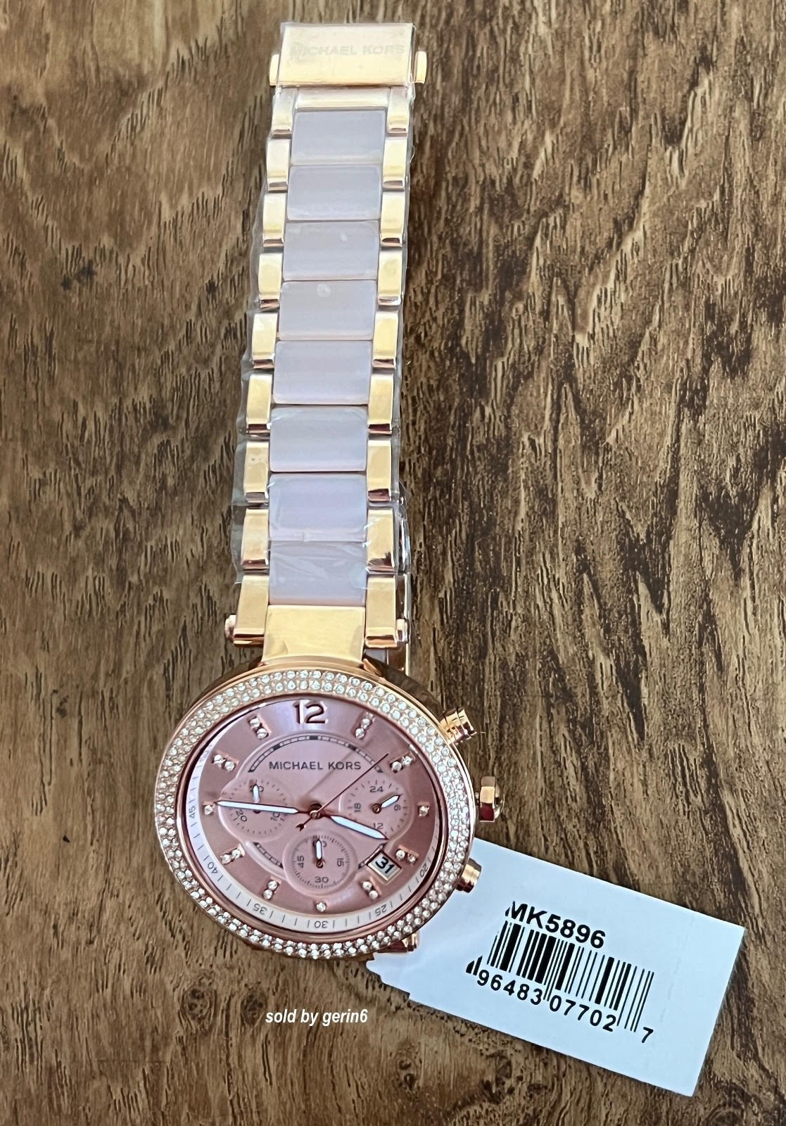 Michael Kors Parker Rose Gold & Blush Watch 39mm, Water Resistant, MK5896, NIB
