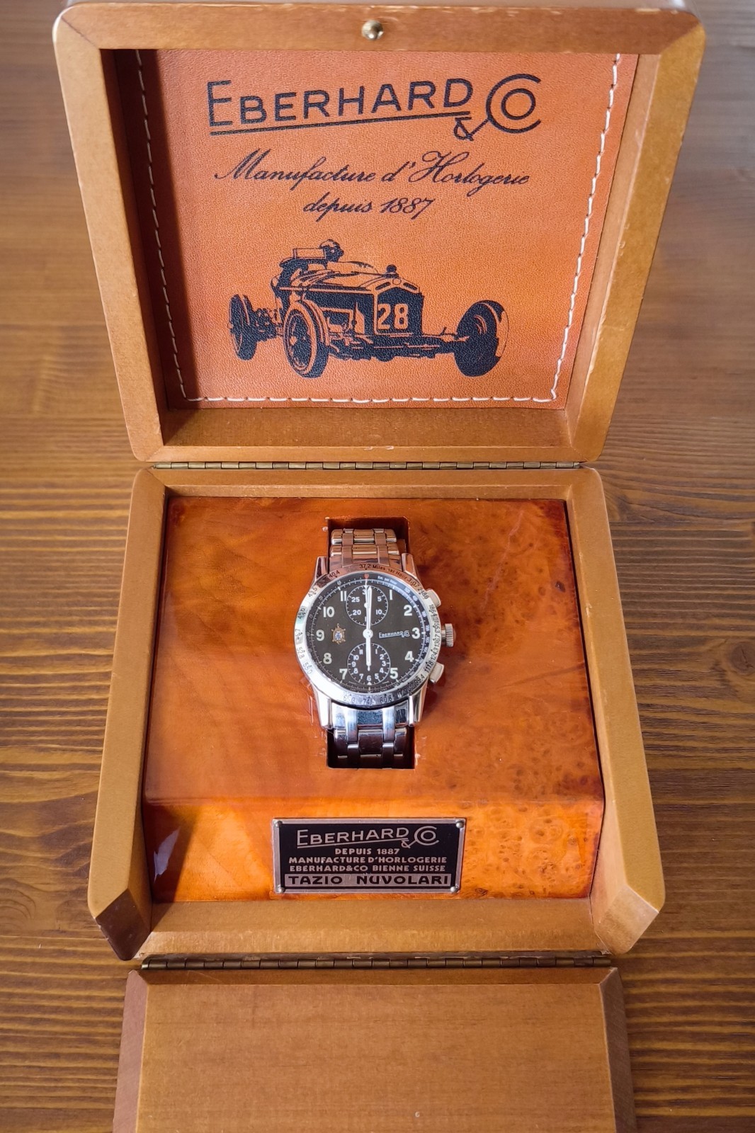 EBERHARD TAZIO NUVOLARI 31030 1st SERIES OPEN TURTLE BRACELET FULL SET