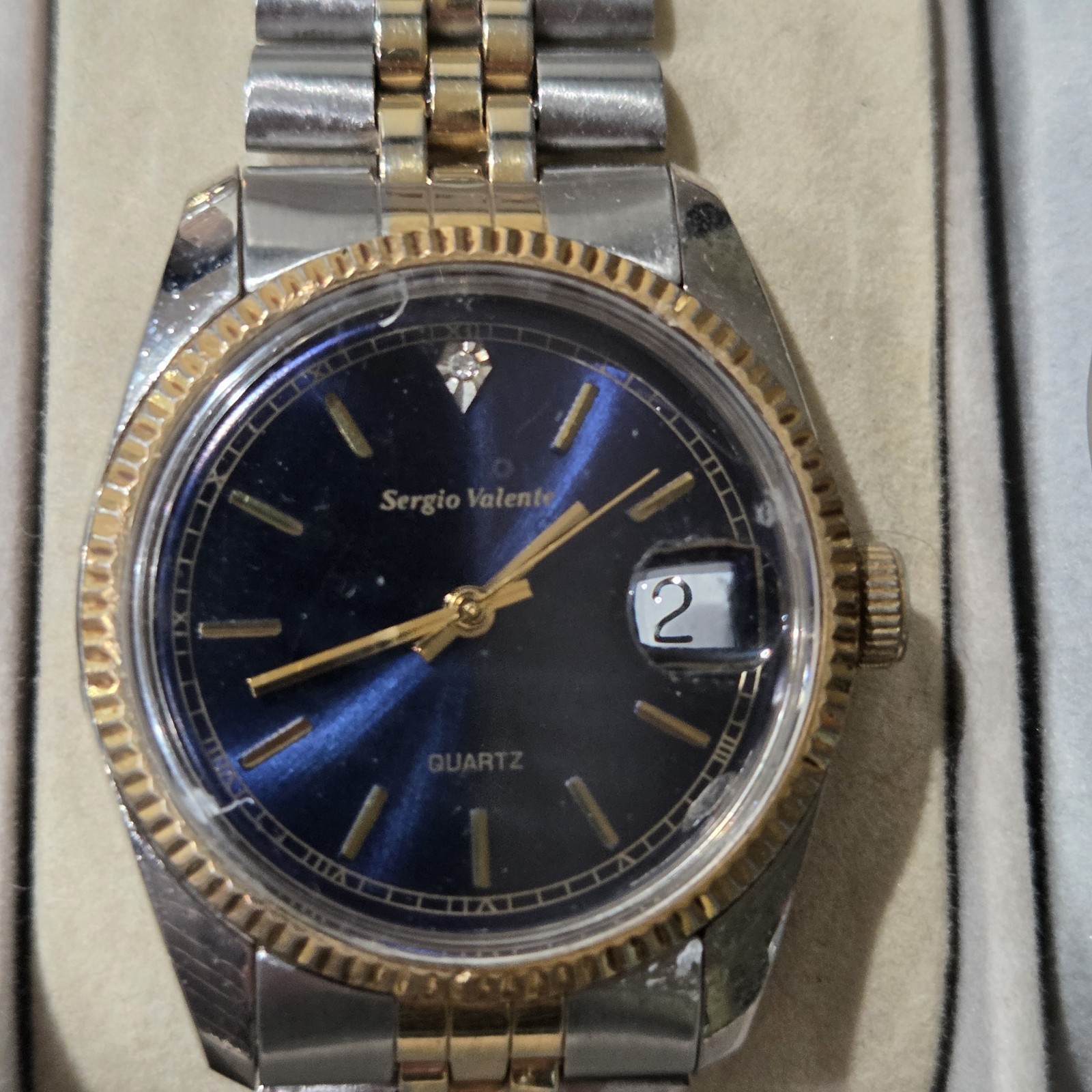 Men Flutes Bezel Watches lot. 8 Great Working Watches Various Brands Pre-owned