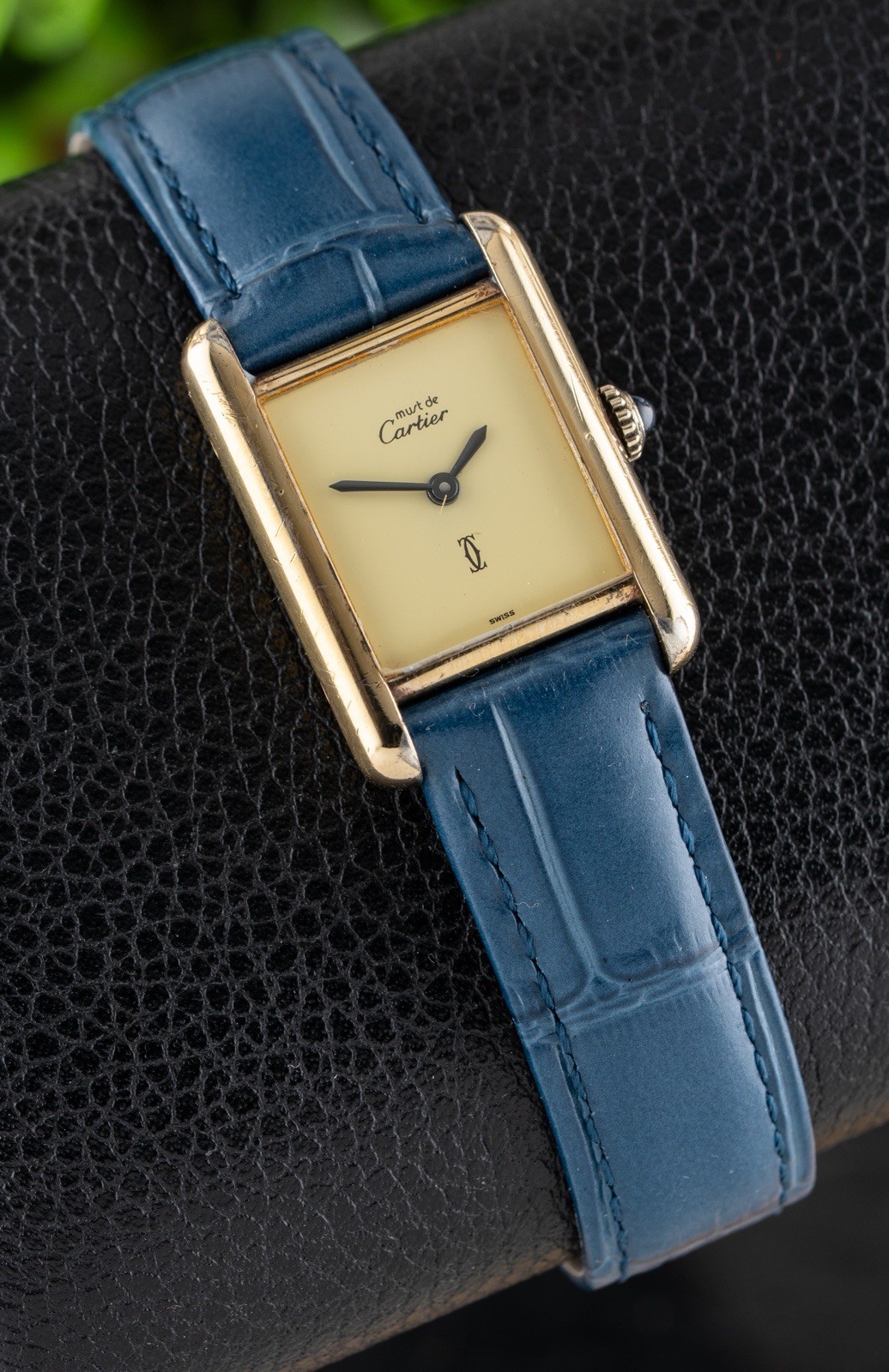 Cartier Tank Must de Cartier Lemon Dial with Box & Papers!!