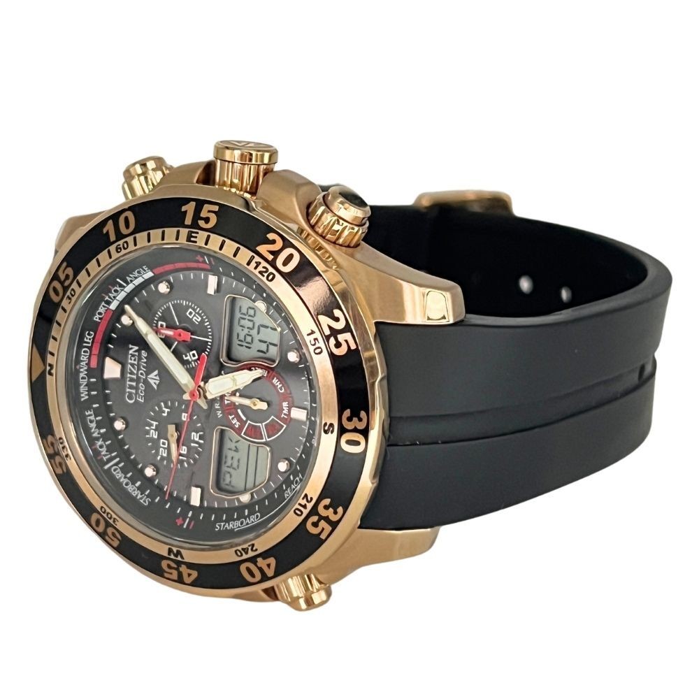 Citizen Promaster Chronograph Eco-Drive C660-S067634 Gold Black Mens Watch