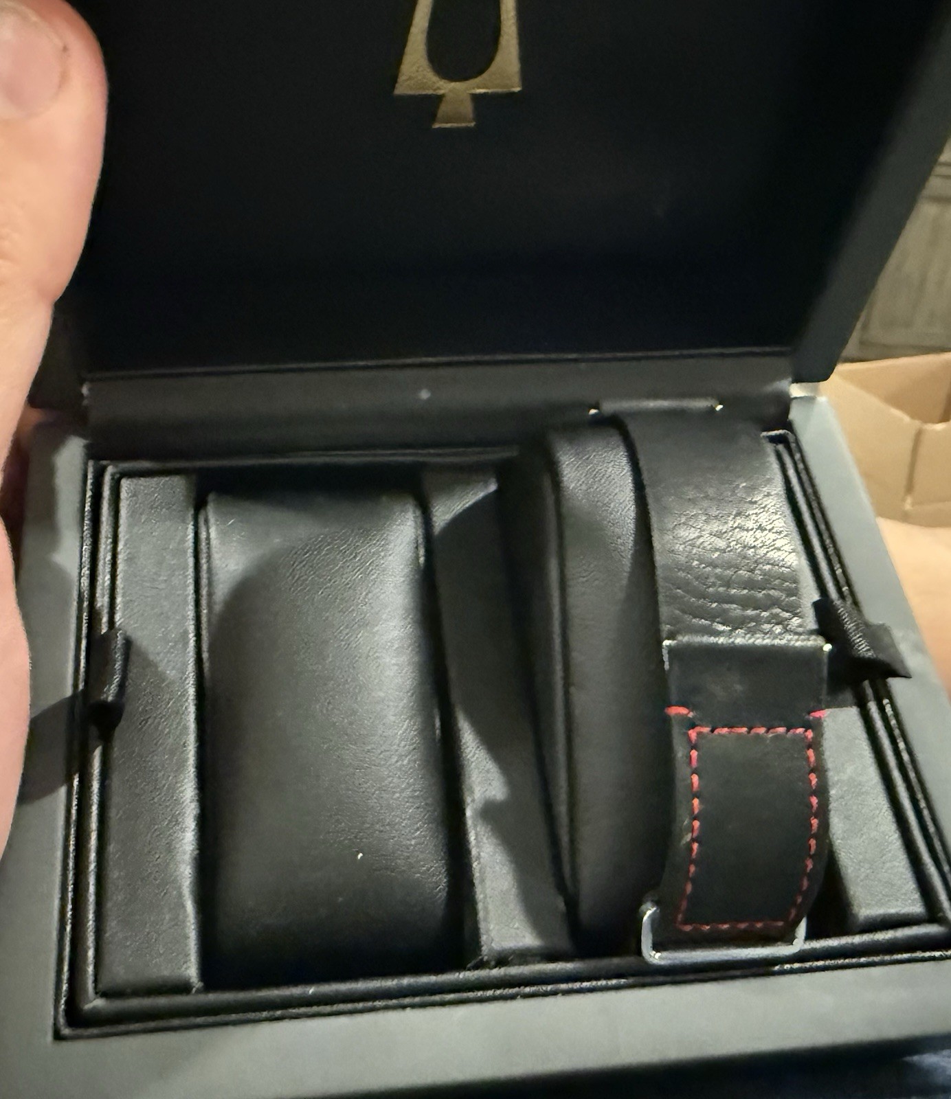 Bulova Lunar Pilot Red Dial Quartz Chronograph 43mm Tachymeter NASA Box