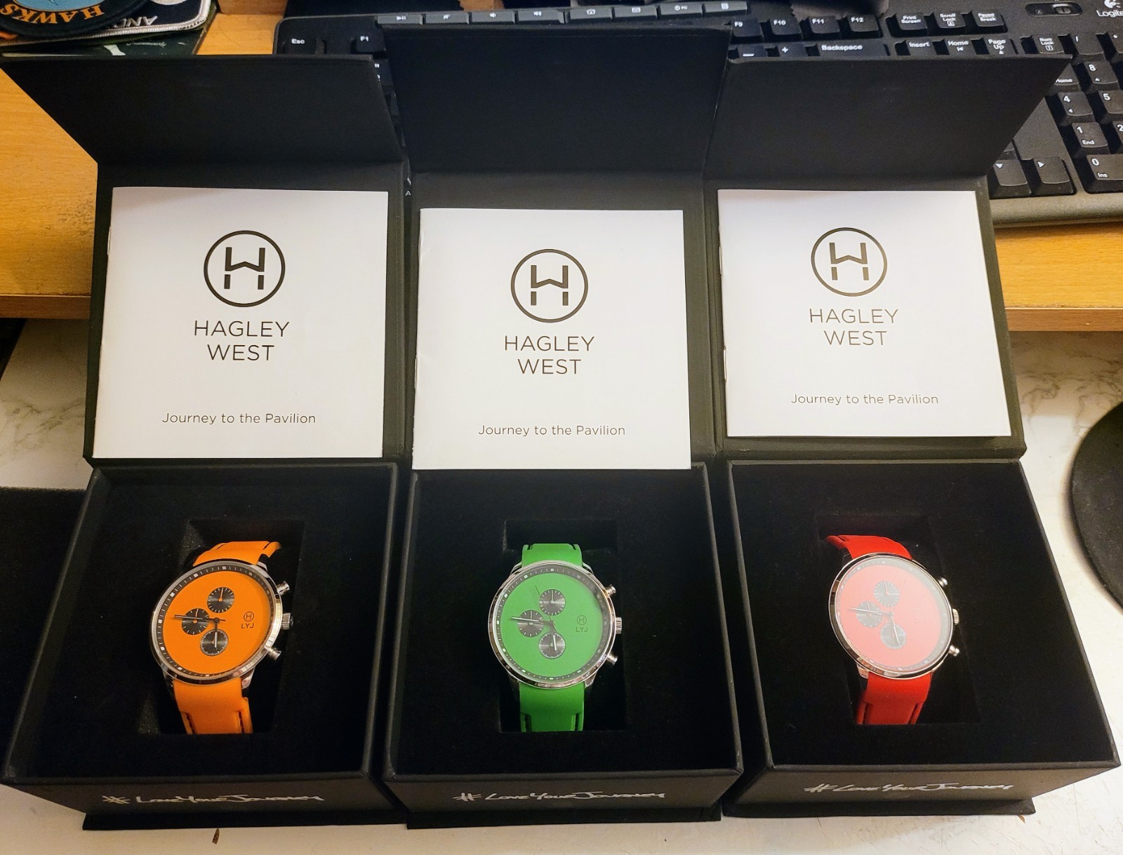 #Hagley West LYJ I Chronographs – Set of Three – Excellent Condition!!
