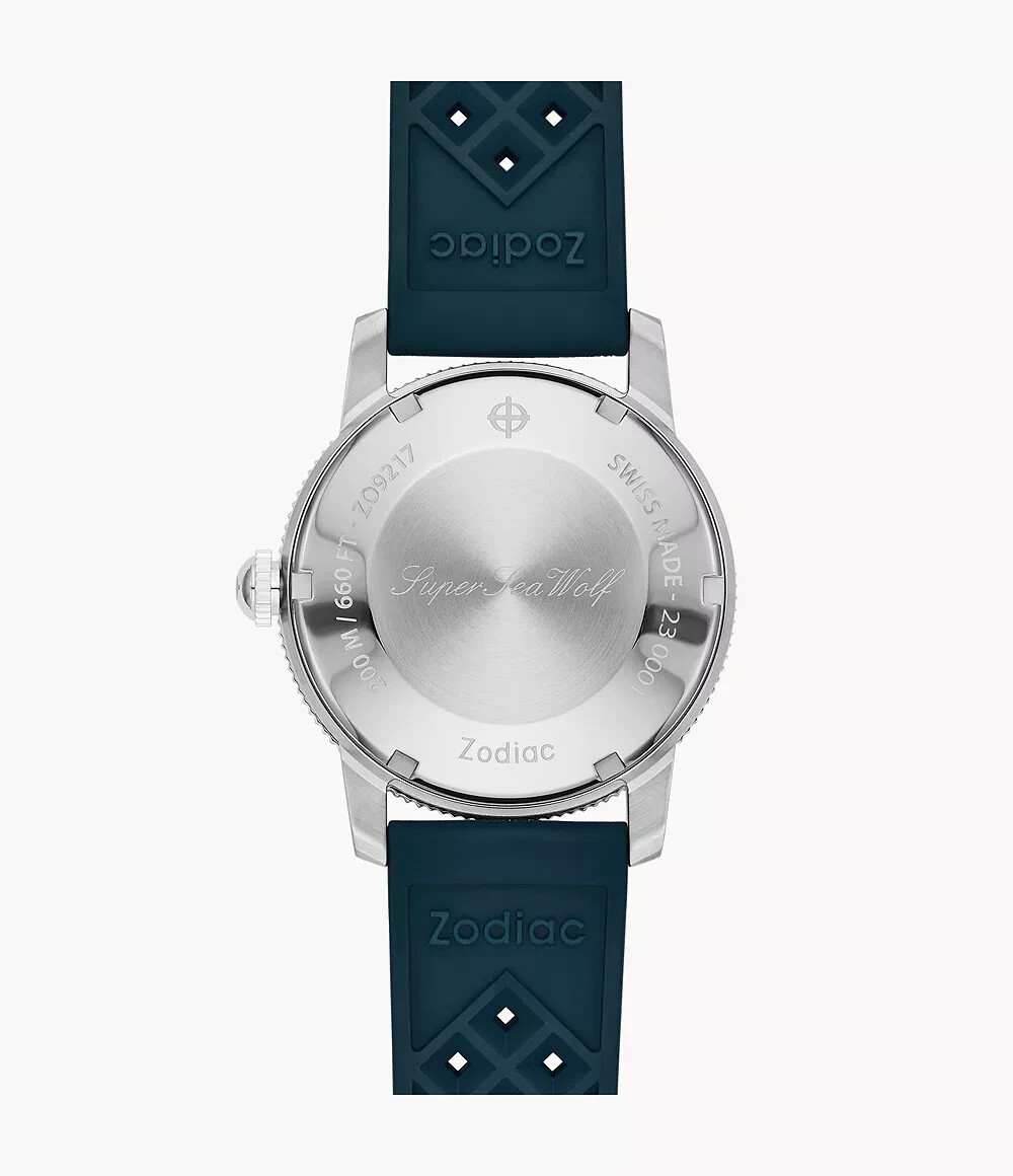 Zodiac ZO9217 Super Sea Wolf Skin Steel 39 mm Blue Dial Automatic Men’s Watch