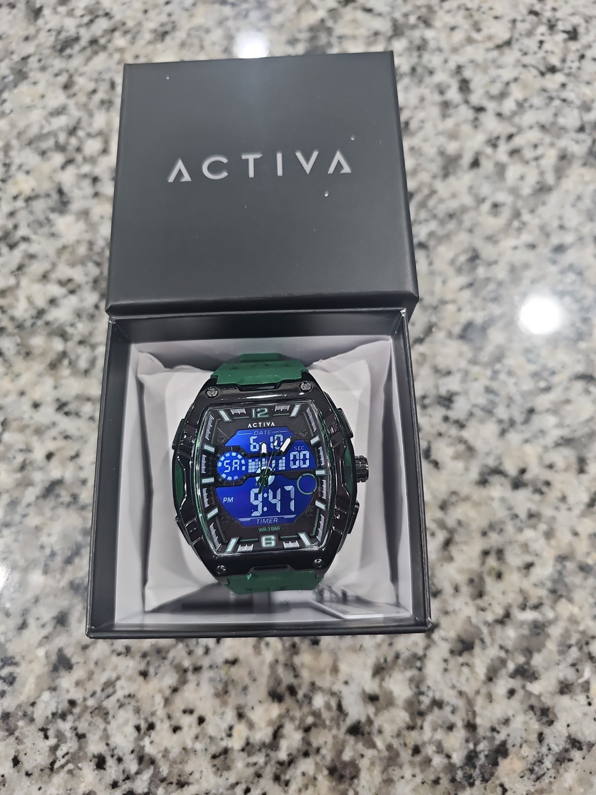 Retail $99.00 Activa X Invicta Digital Men’s Watch – 50mm. Army Green ACW8131003