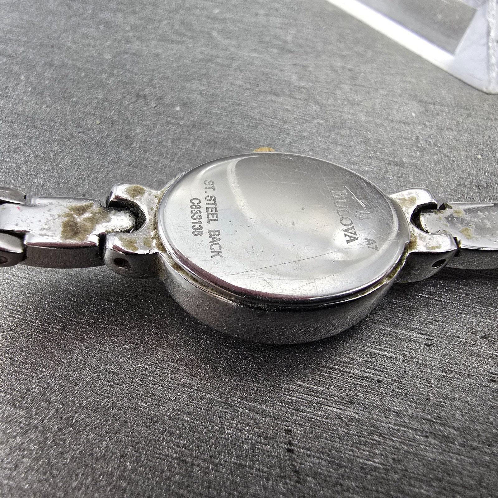 Bulova Watch Women 17mm MOP Dial Two Tone Oval 98L005 New Battery Crystals
