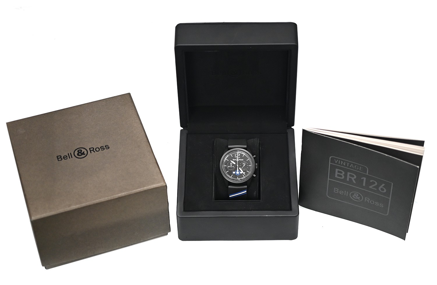 Bell & Ross Vintage Insignia Air Force BR126-94 Chronograph Black PVD 41MM Men’s