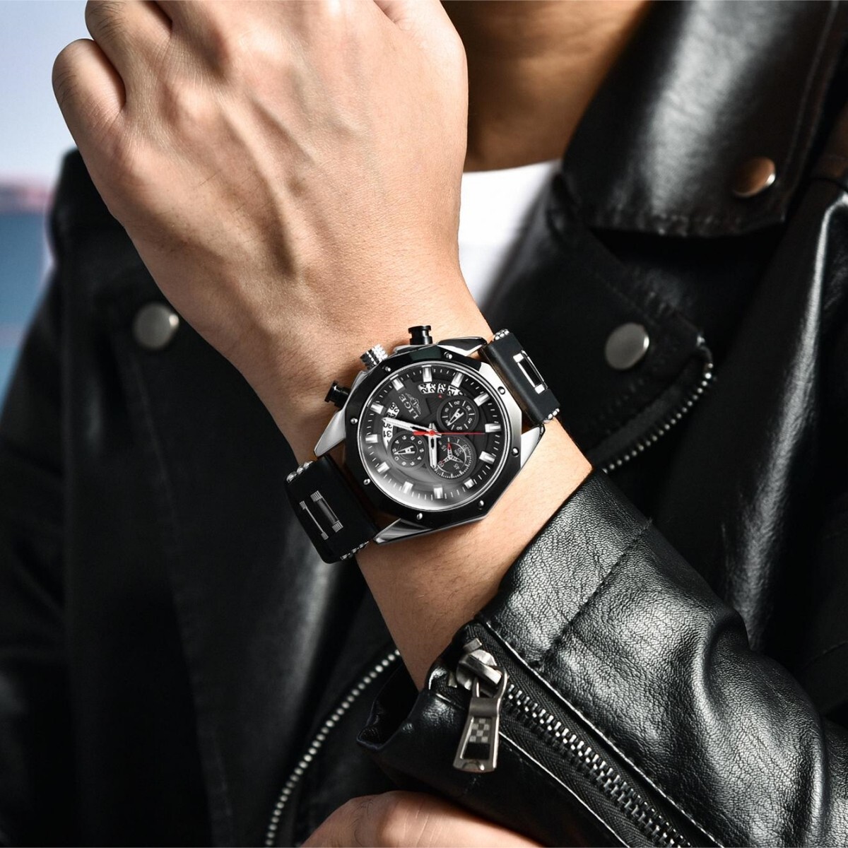 LIGE Men’s Watch Quartz Analog Luminous 3ATM Waterproof Luxury Casual Wristwatch