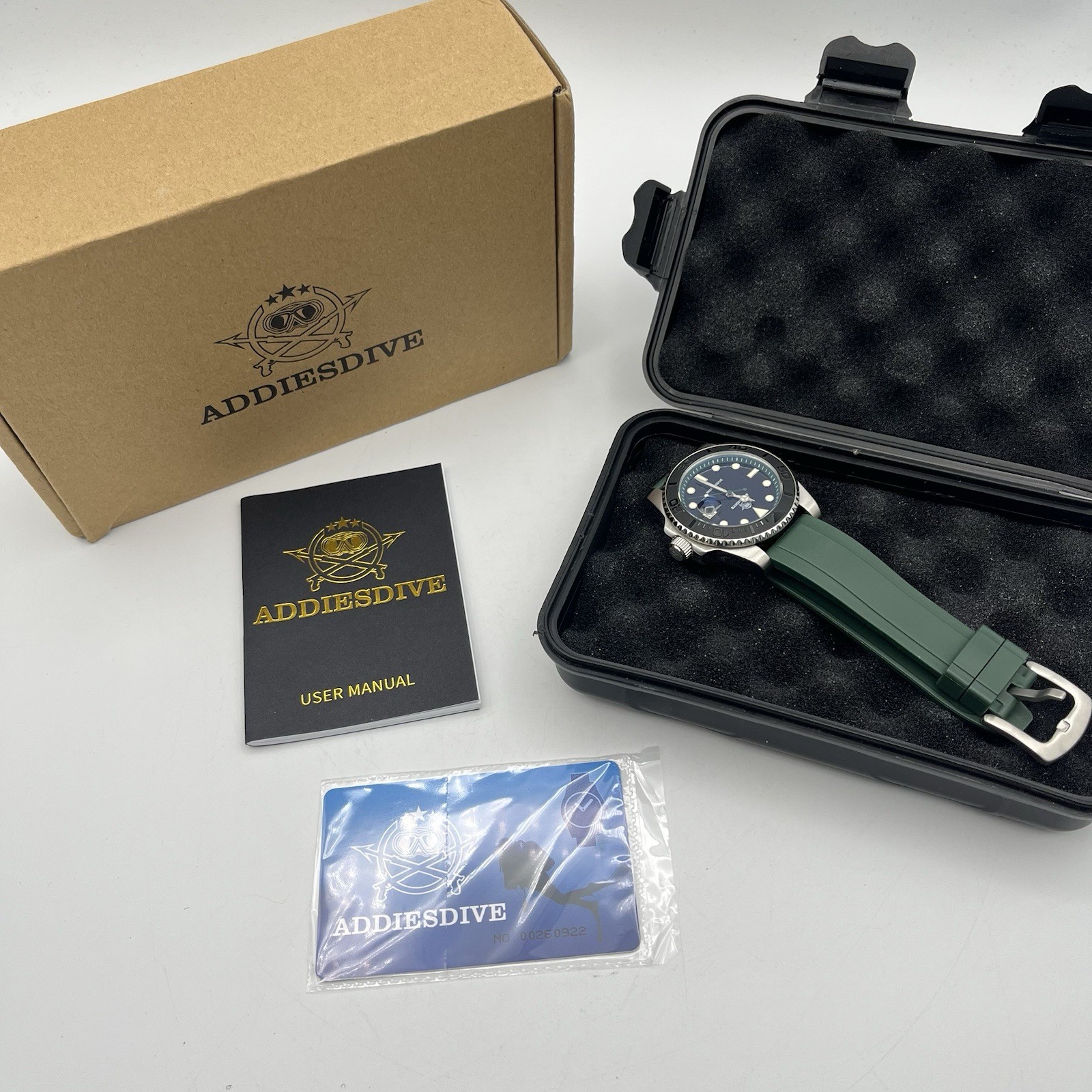 Addiesdive Diving 41mm Quartz Men’s Watch – AD2040 – With Box – WORKS