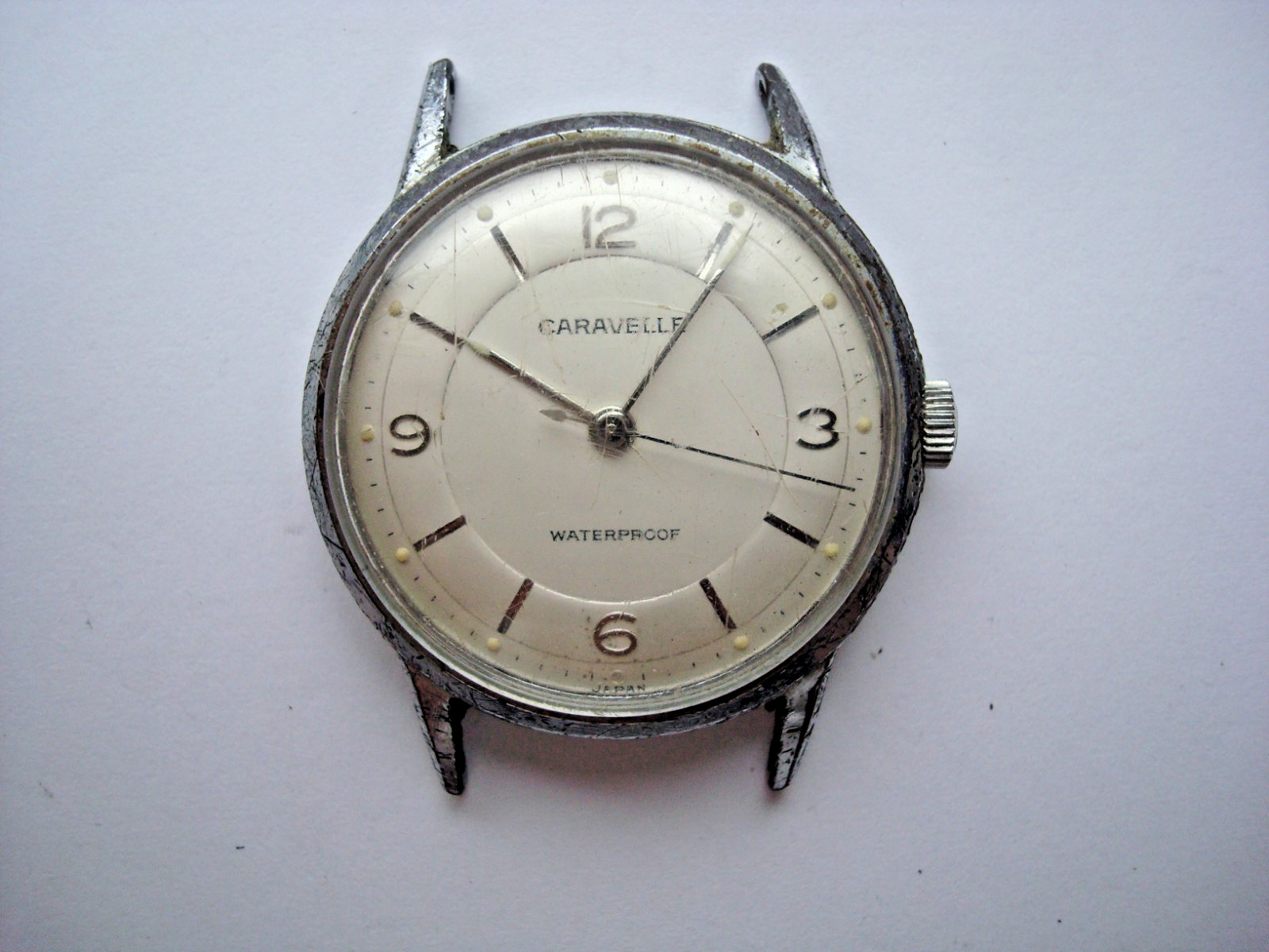 Vintage Caravelle M0 Mens Unisex Watch Manual Wind Up Waterproof Japan for Parts