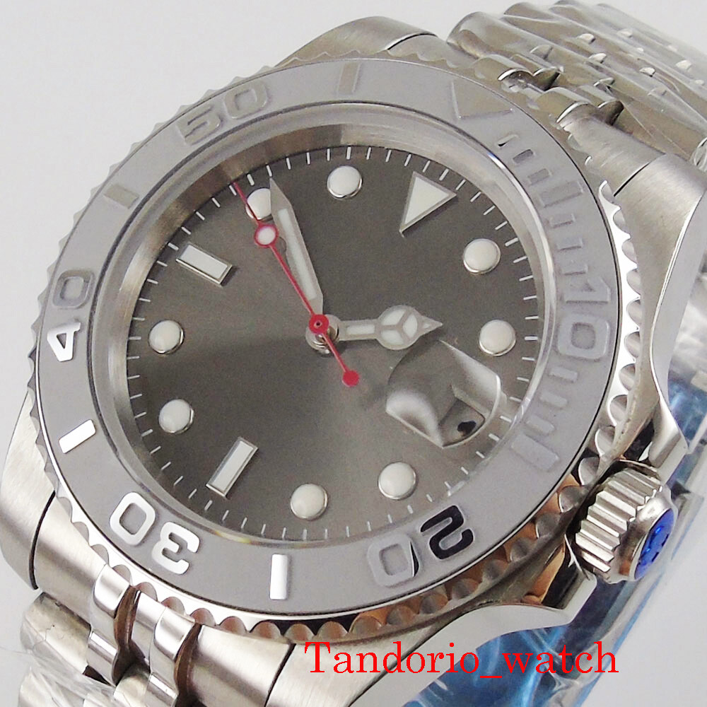 40mm Bliger MIYOTA NH35A Automatic Mens Watch Sapphire Glass Jubilee Bracelet