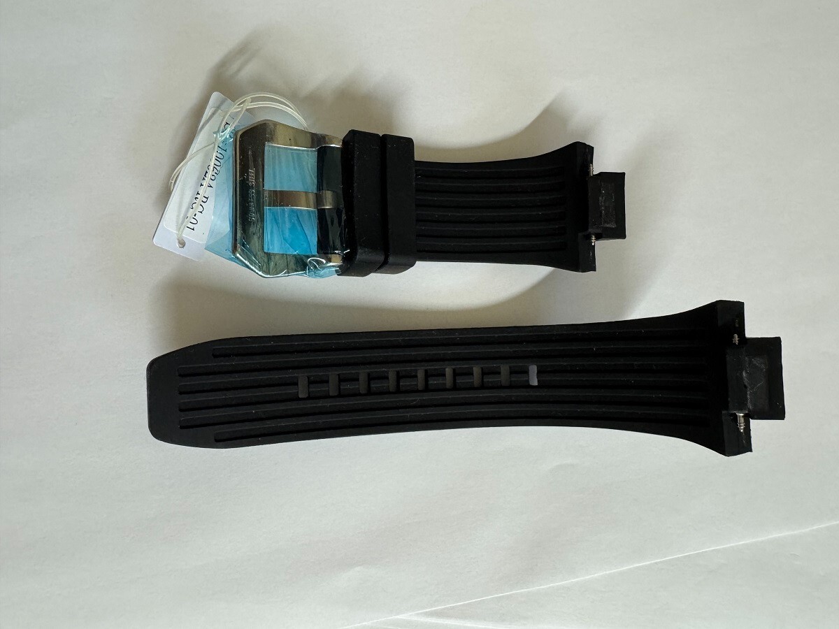 Man’s Swiss Legend Abyssos 2.0 Silicone/Rubber Black watch band strap