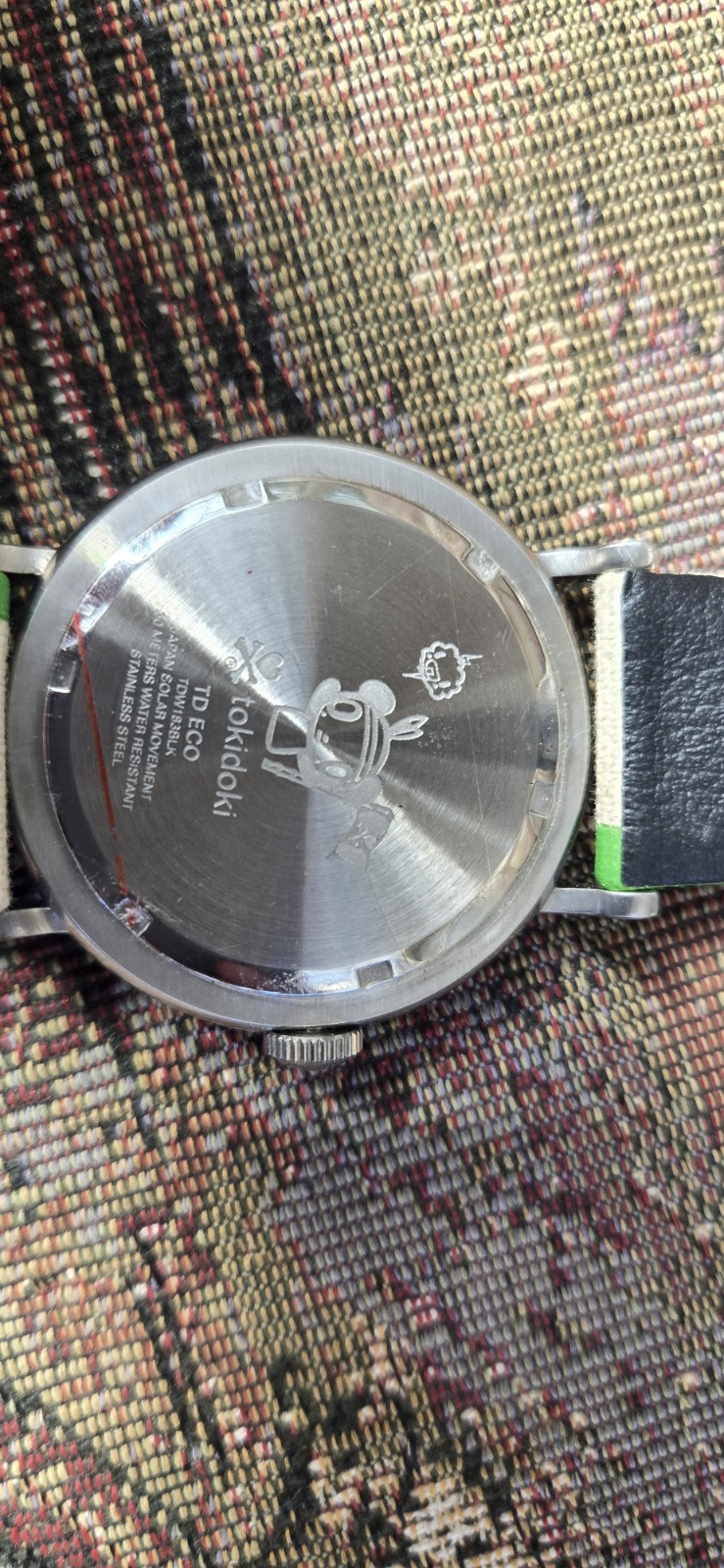 TOKIDOKI 2008 eco solar analog watch w/ box and papers