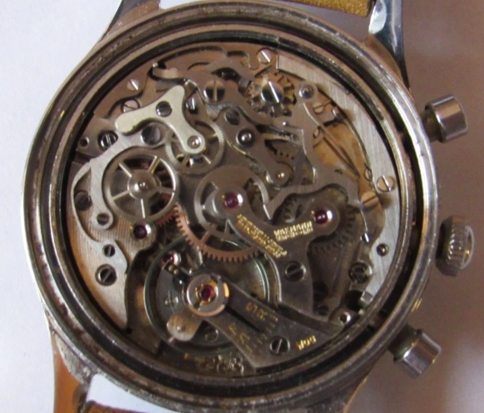 Gigandet Wakmann Incabloc Valjoux 72 chronograph working perfectly