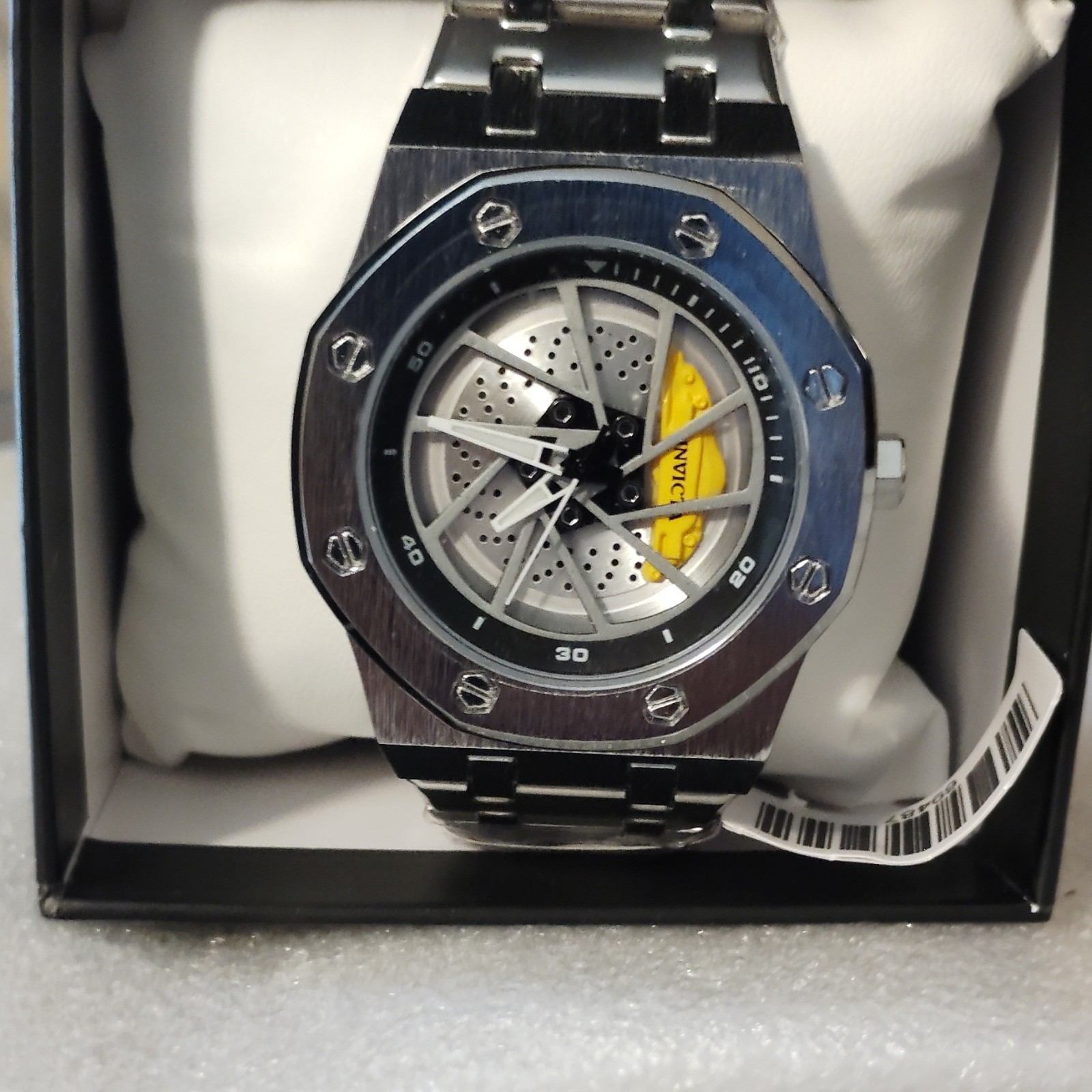 Invicta Speedway Men’s Quartz Analog Sport Silver Dial Stainless Steel Bracelet