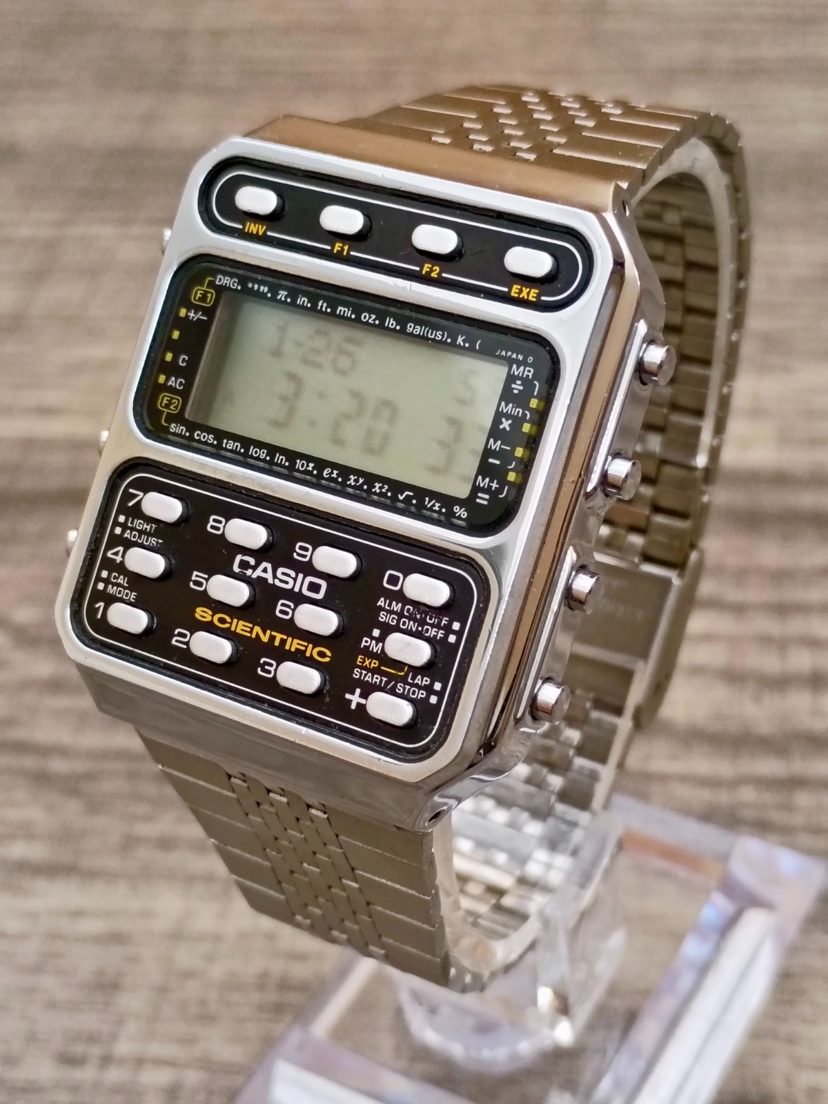 CASIO -Vintage- SCIENTIFIC Calculator Watch CFX-200 -Module 197- GREAT & Working