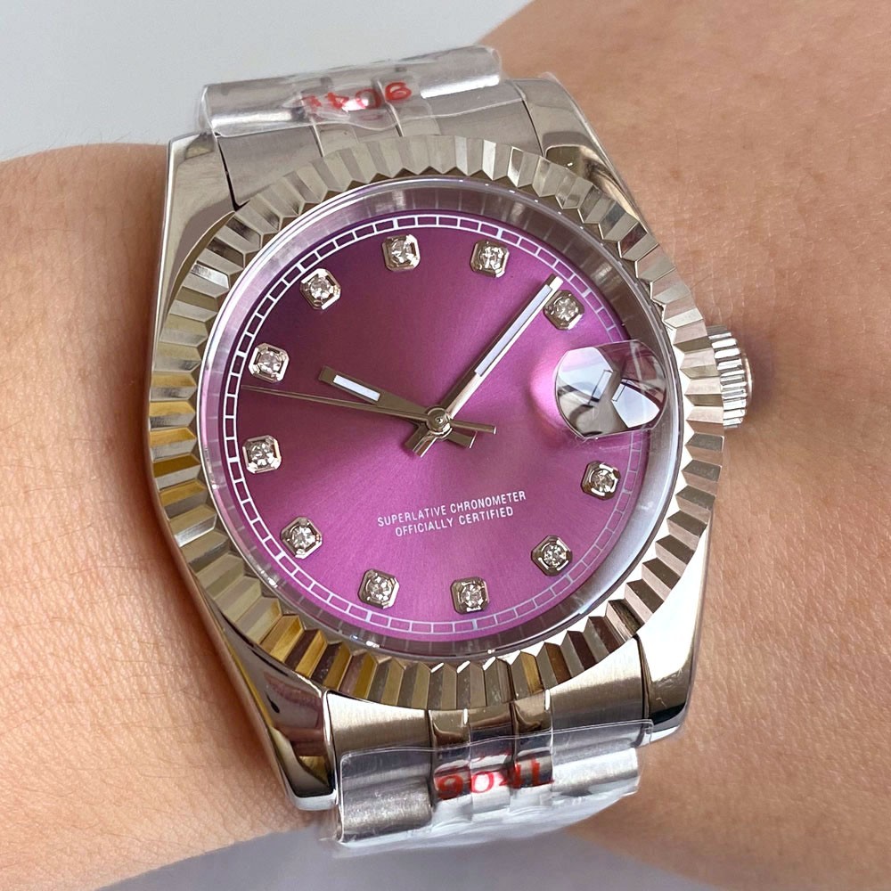 36/39mm Diamond Mark Sunburst Dial 20ATM Diver Sapphire NH35 Automatic Men Watch