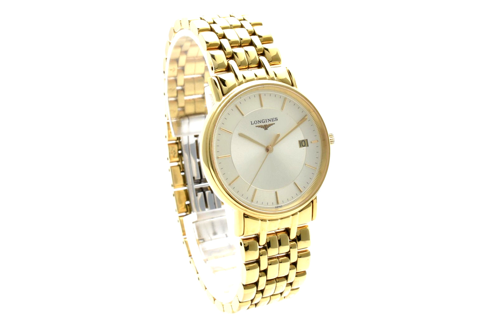 LONGINES Grand ClassicL 4.720.2 Vintage Quartz Men’s Watch Gold Date