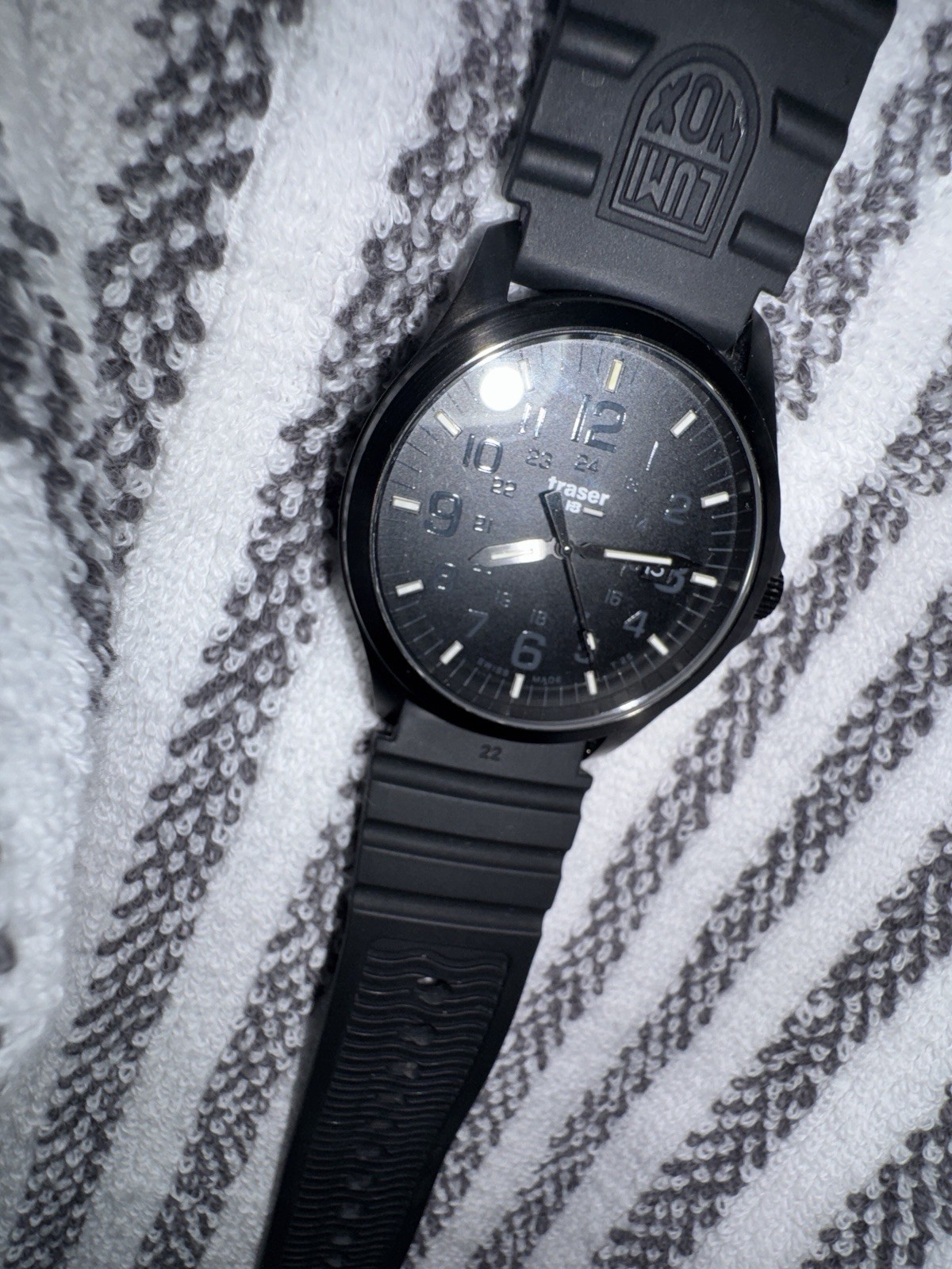 Traser Officer Pro Swiss Made Quartz Black Dial Date 100m/10 ATM Men’s Watch