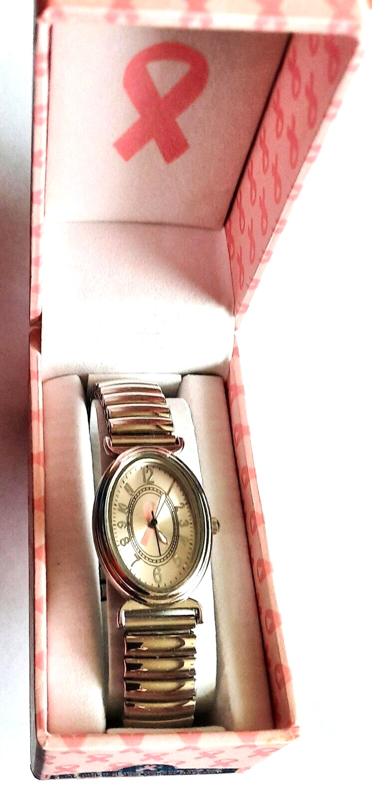 Concepts Ladies Quartz Watch #CN-2836: Breast Cancer Awareness Signature Box