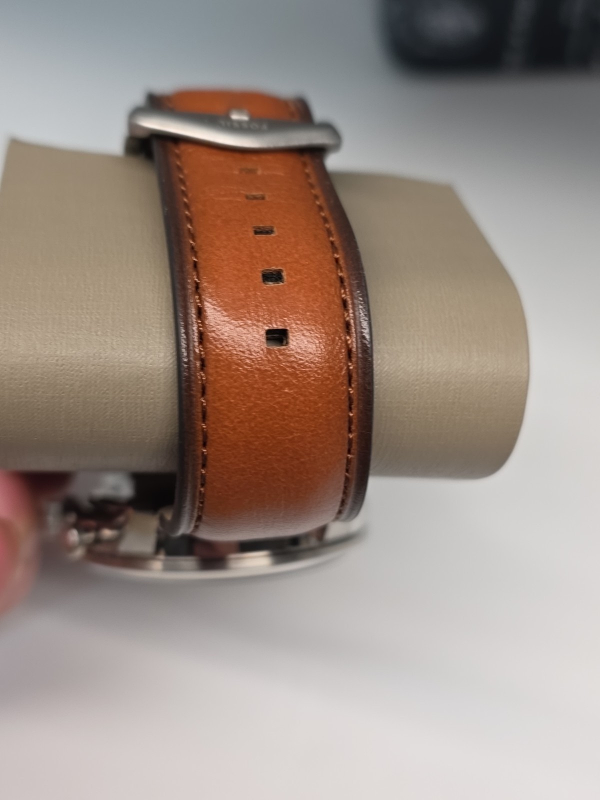 Fossil Men’s Chronograph Townsman Light Brown Leather Strap Watch 44mm FS5279 –