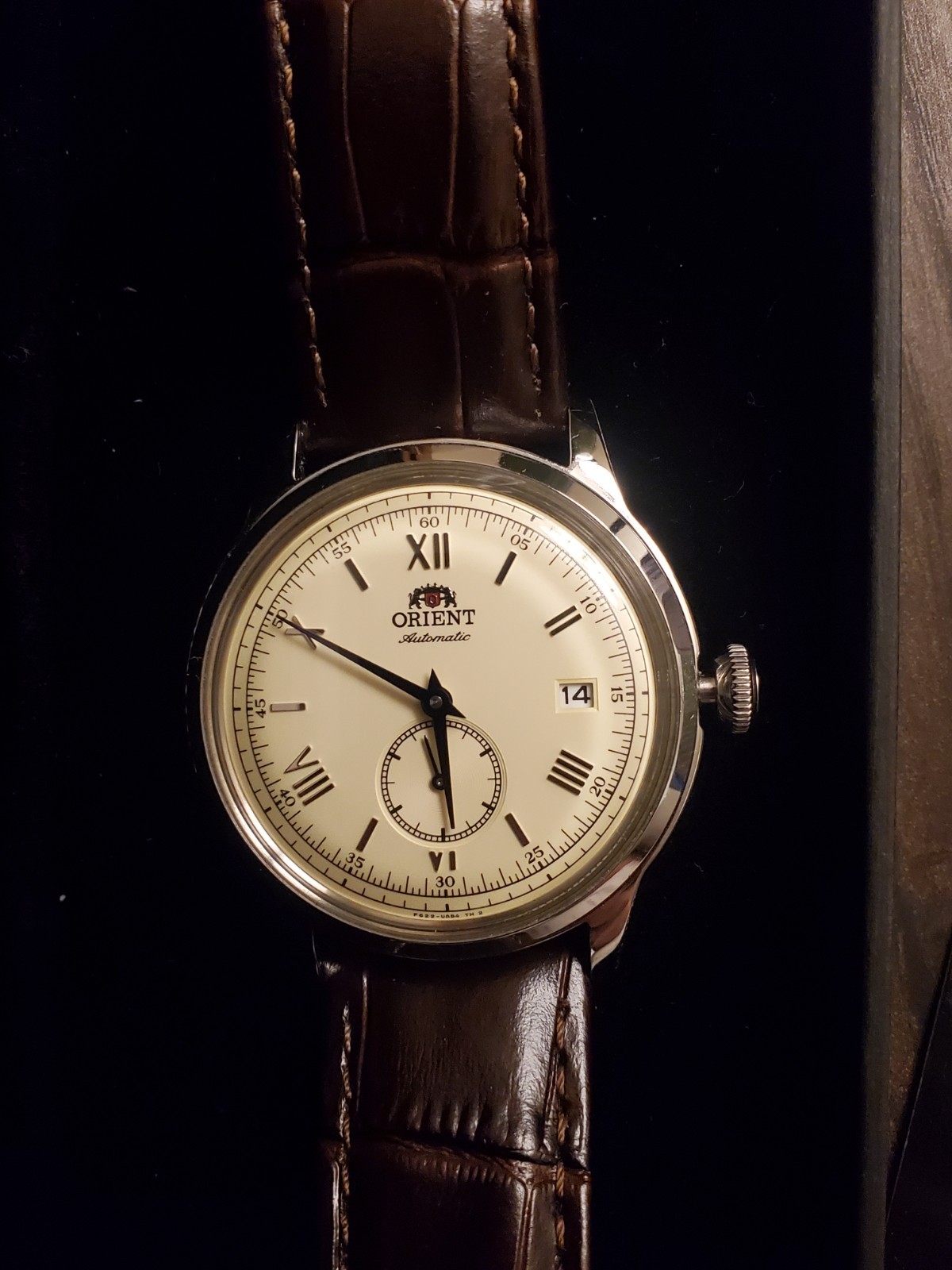Orient Bambino 38mm Small Seconds Cream Dial RA-AP0105Y30B Automatic Men’s Watch
