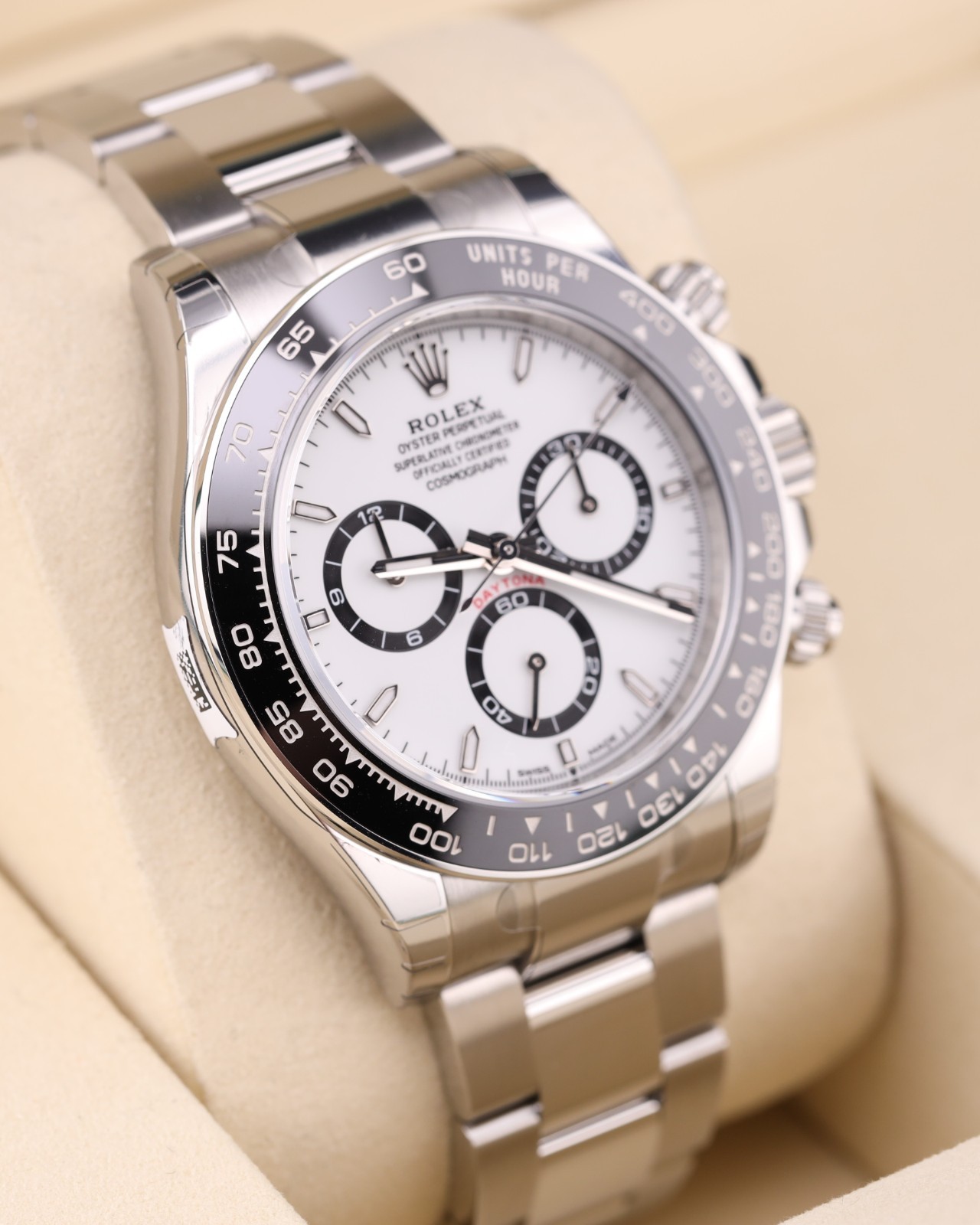 2026 Factory Stickers Rolex Daytona Panda White Dial Oyster 126500LN Full Set