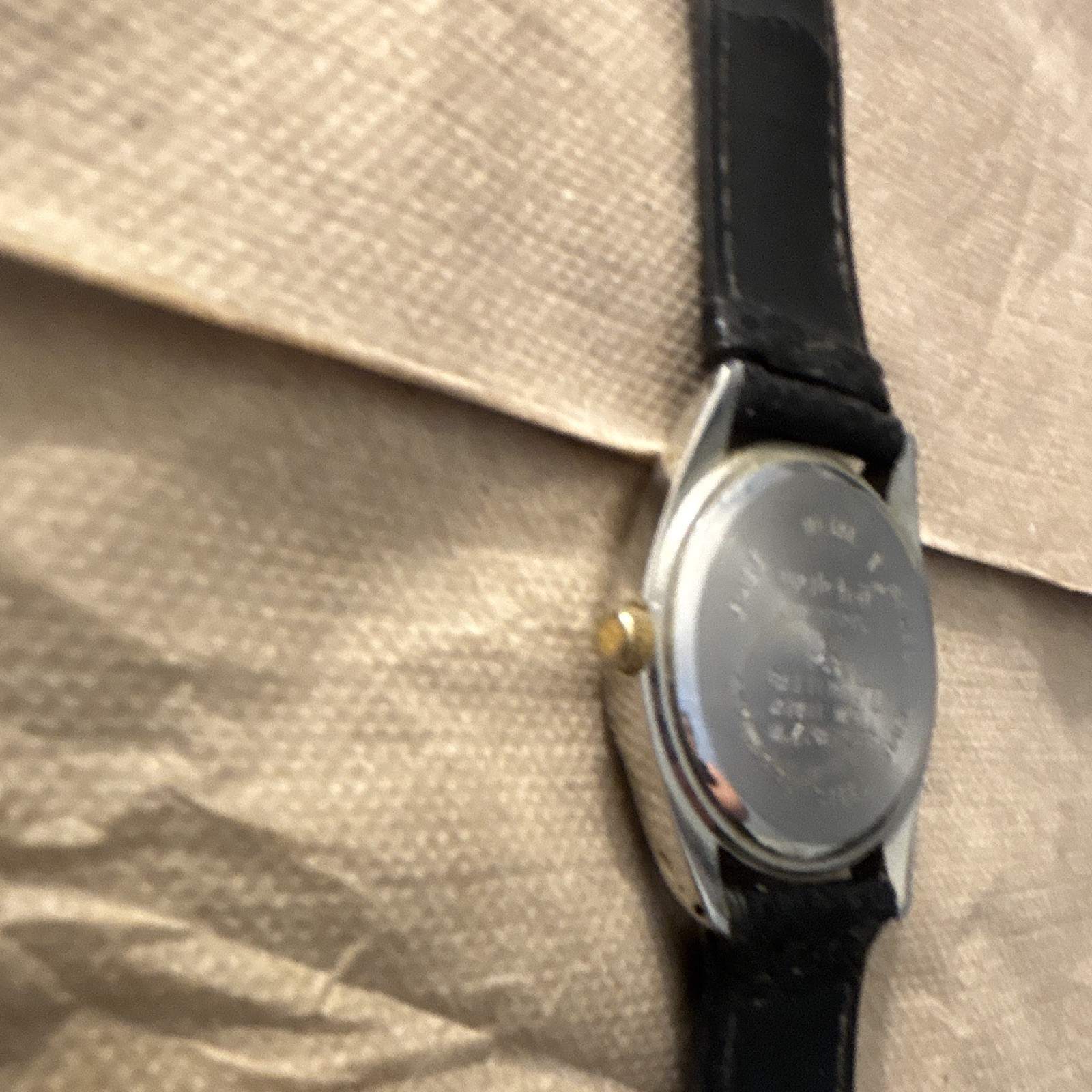 watch it! Women’s Blue Dial Quartz Date Arabic Black Leather Strap Watch