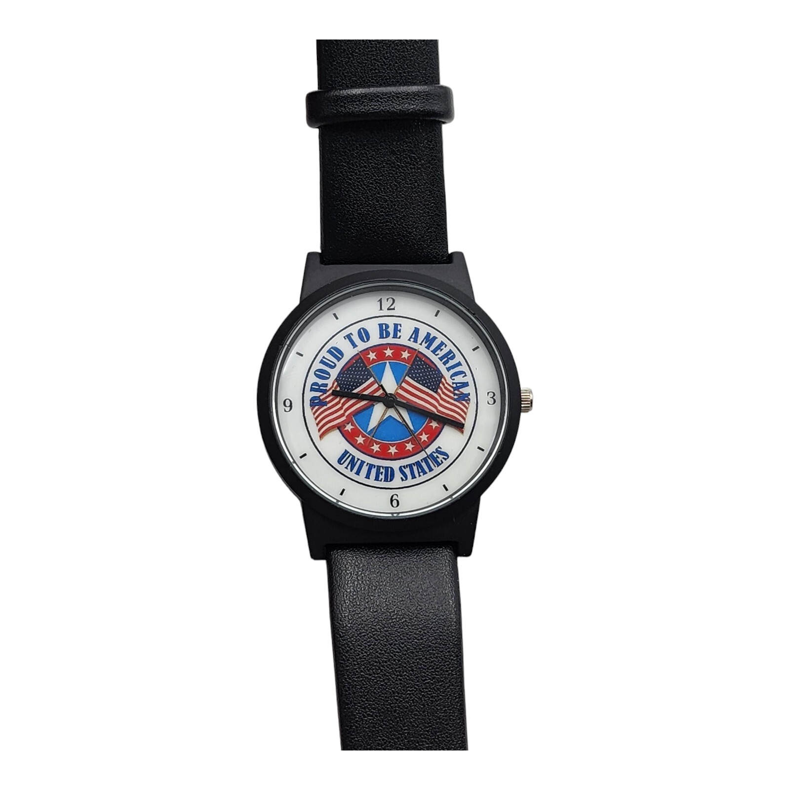 United States Proud To Be American Flag Watch Mens 40mm New Old Stock