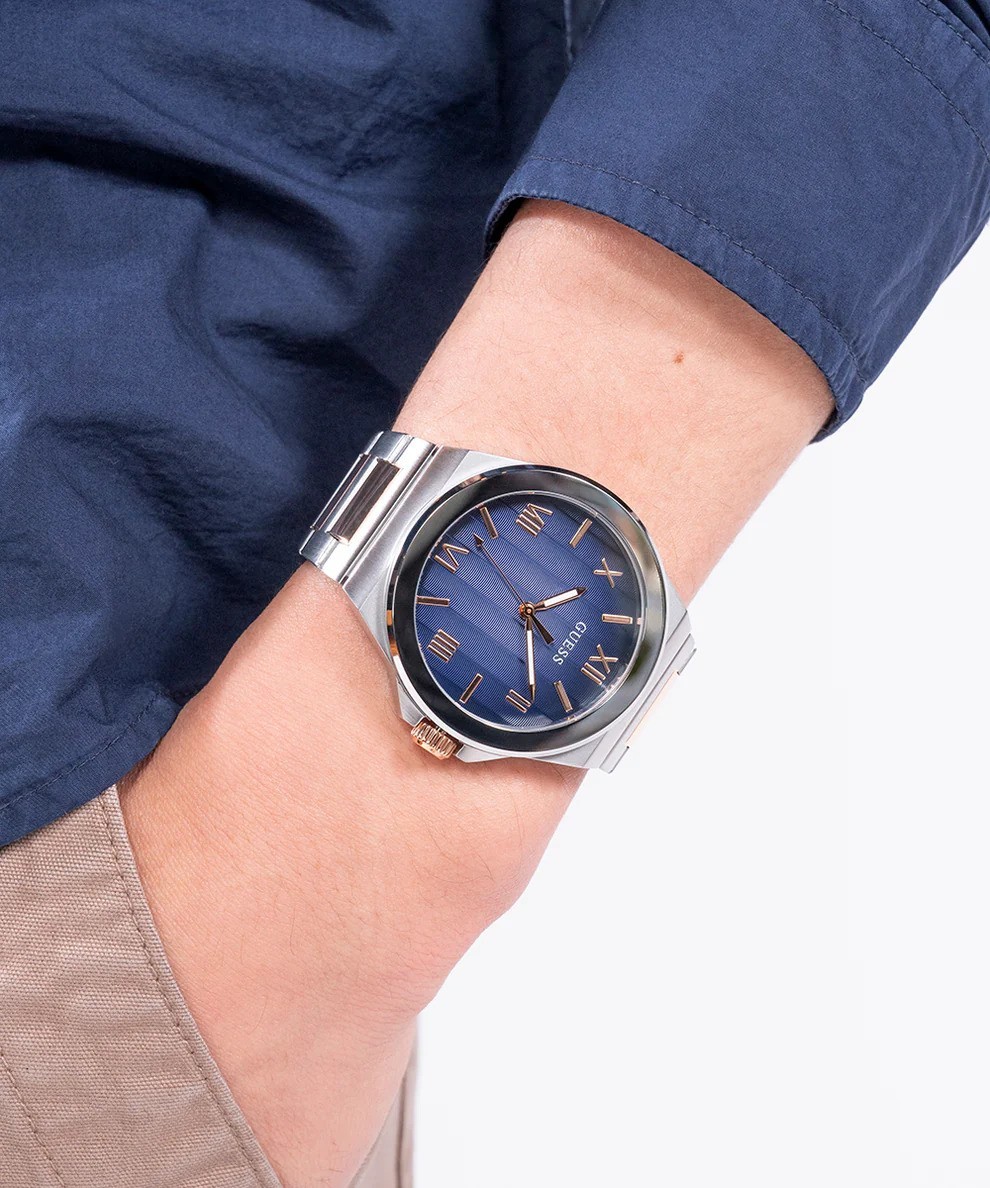 Guess Multicolour Mens Analogue Watch Vinyl GW0789G4