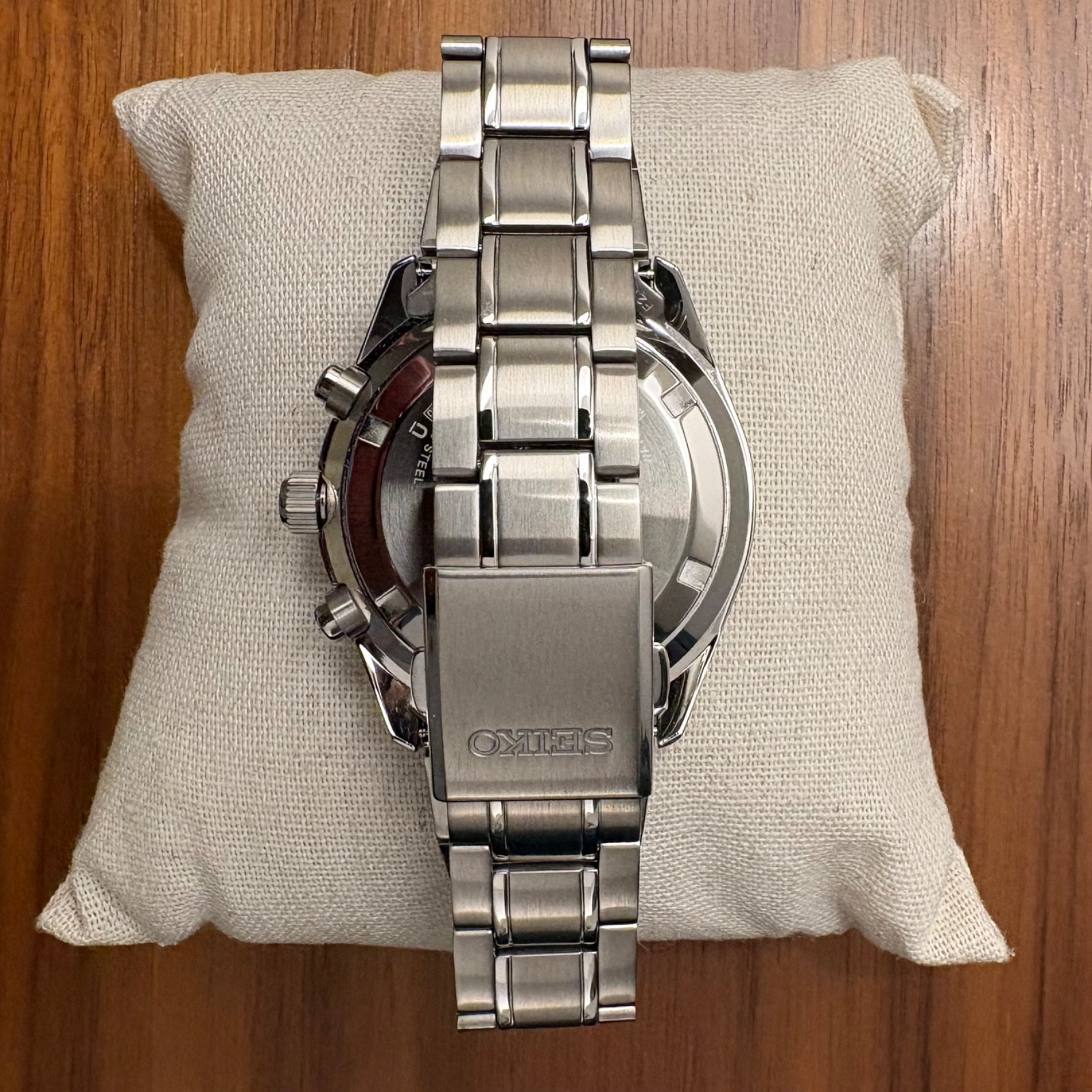 Seiko Chronograph Quartz Black Dial Men’s Watch SSB379
