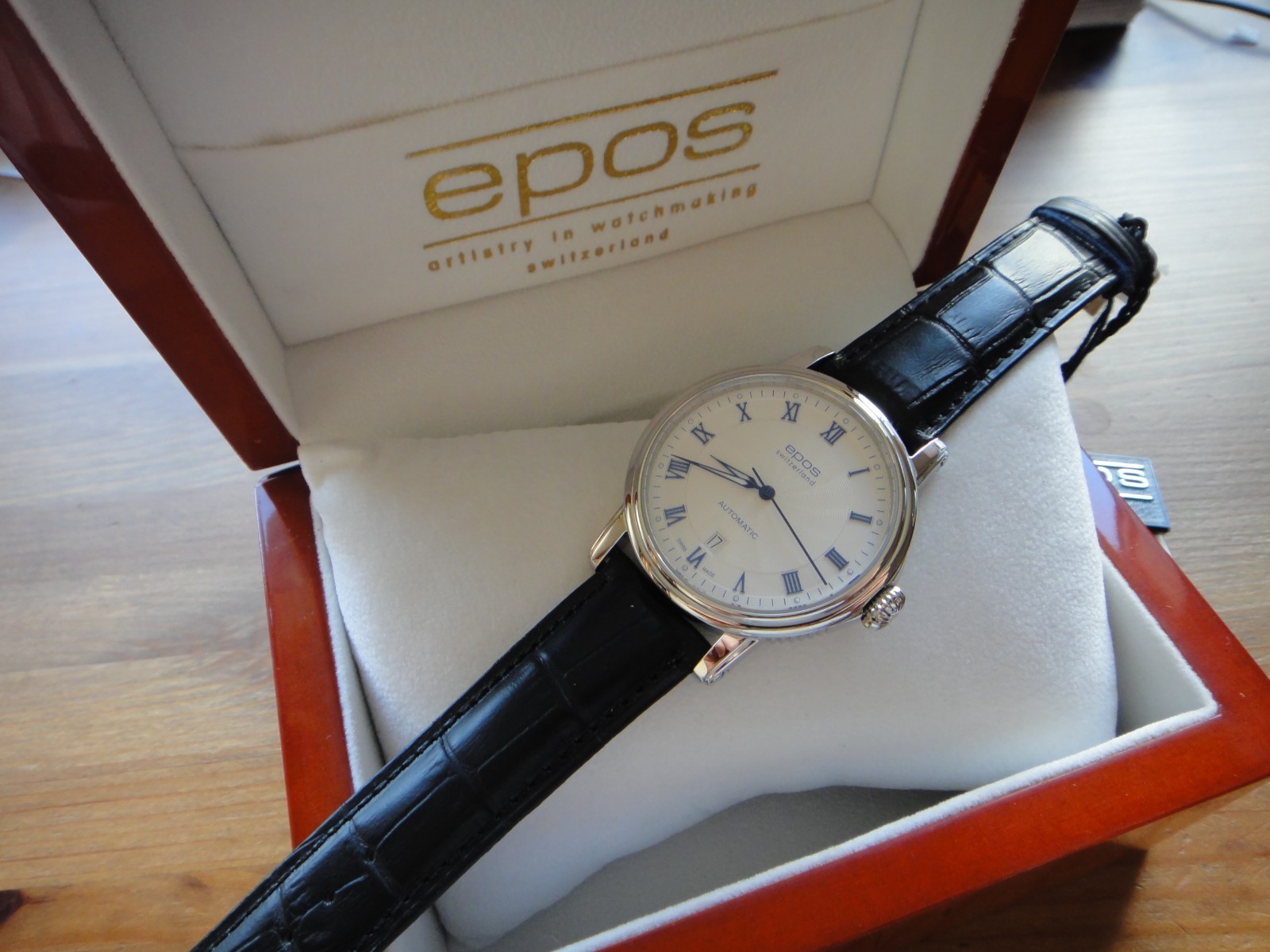 epos Emotion Mechanical Guilloche Dial Swiss Dress Ø41mm White 3390 ETA 2892-A2