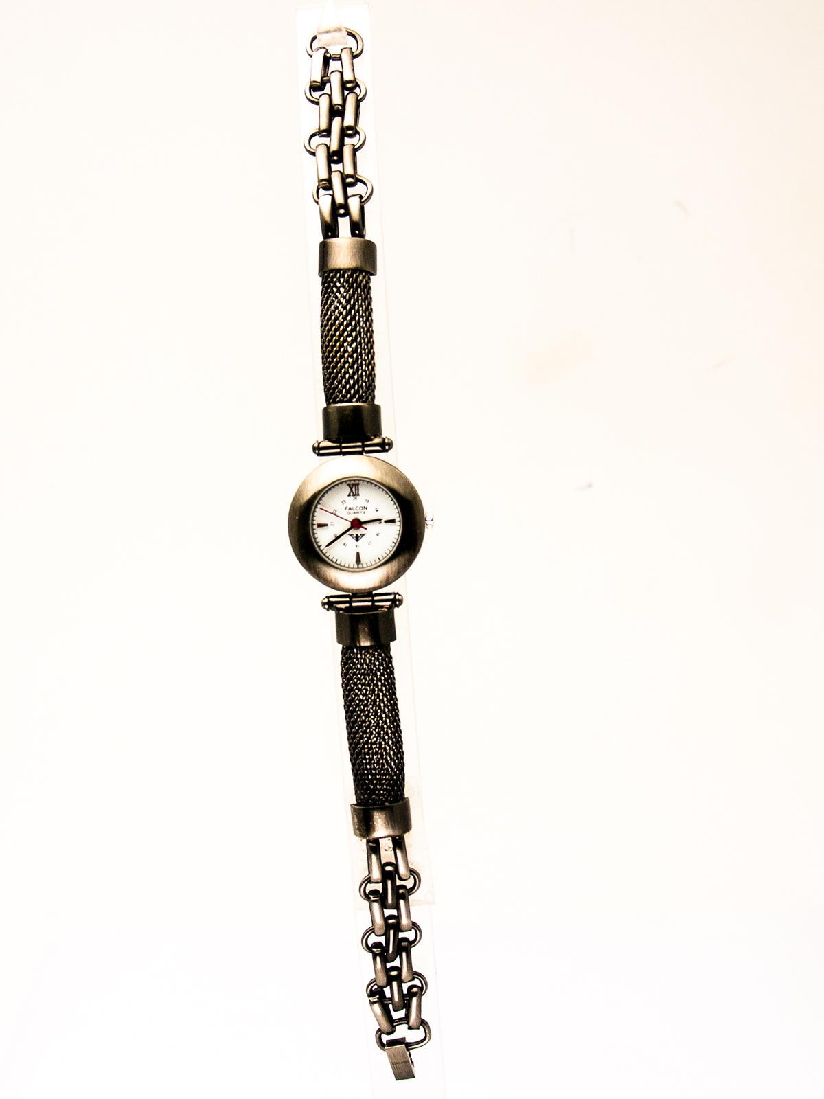 FALCON:WOMEN’S STAINLESS STEEL ANTIQUE BRONZE METAL BRACELET ANALOG WATCH