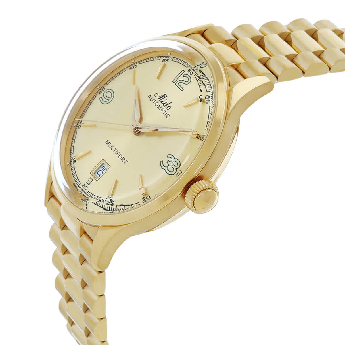 Mido Multifort Powerwind Automatic Champagne Dial Men’s Watch M0404073302700