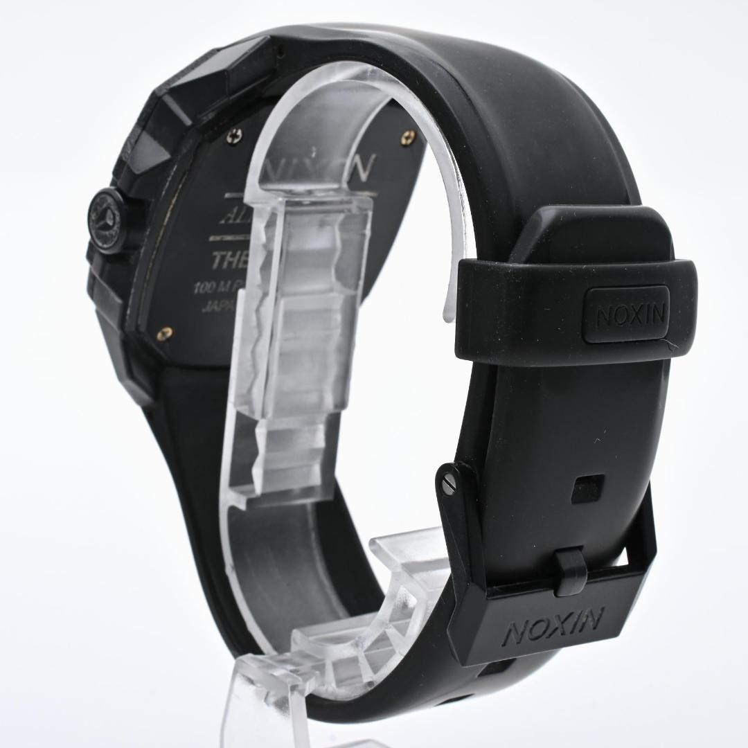 NIXON THE RUCKUS Watch Black Polycarbonate Quartz Timepiece Excellent